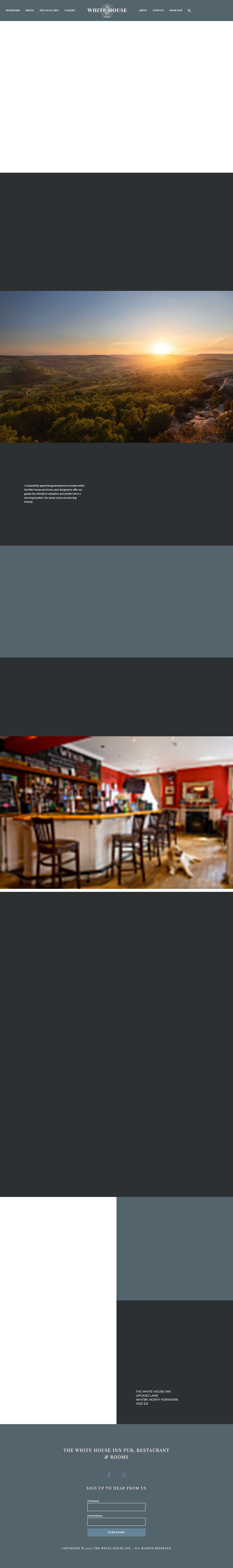 Homepage - The Whitehouse Whitby - Full Screenshot