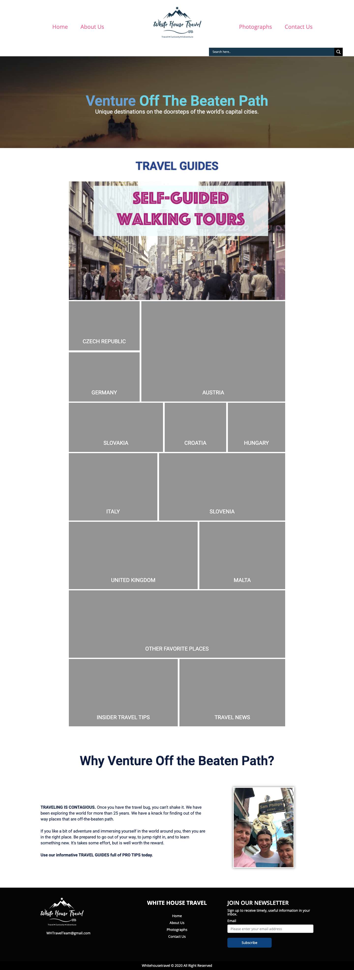 TRAVEL GUIDES - Full Screenshot