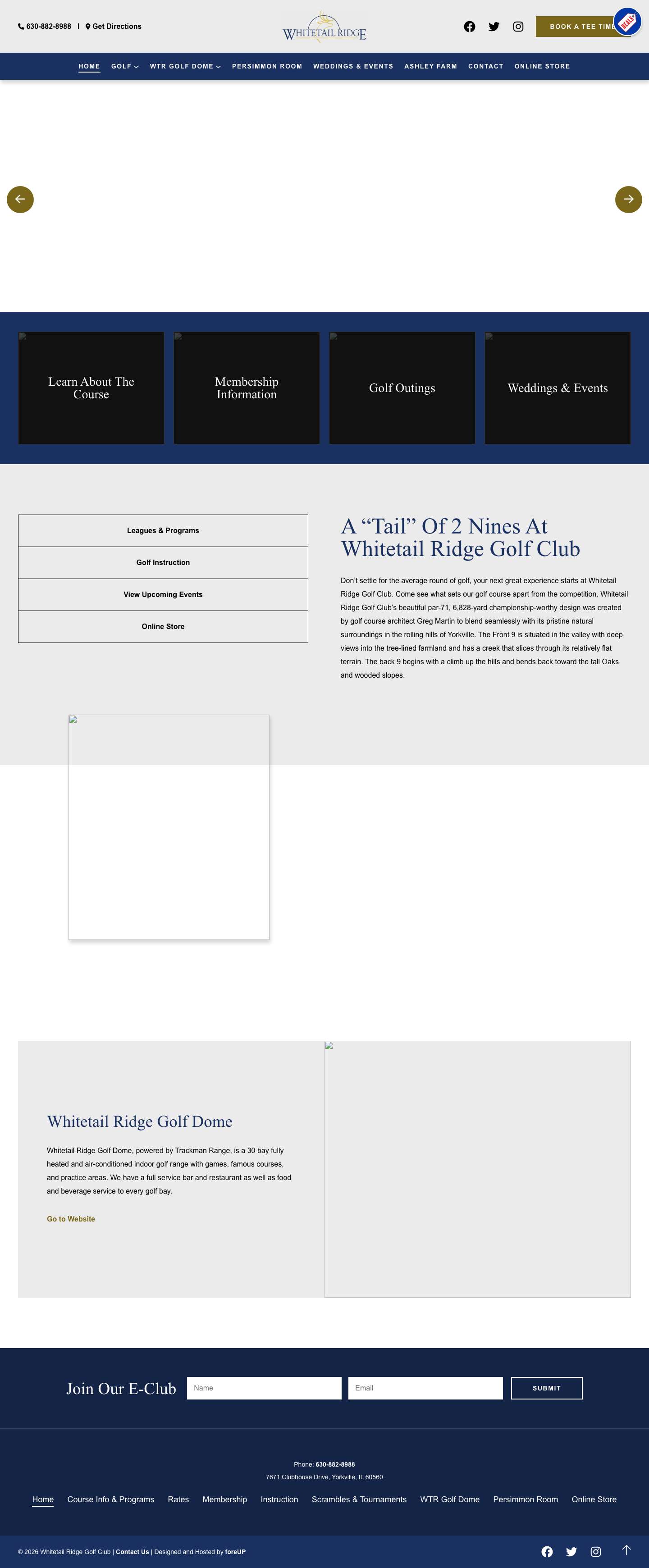 Whitetail Ridge Golf Club – Yorkville, IL – A "Tail" of 2 Nines - Full Screenshot