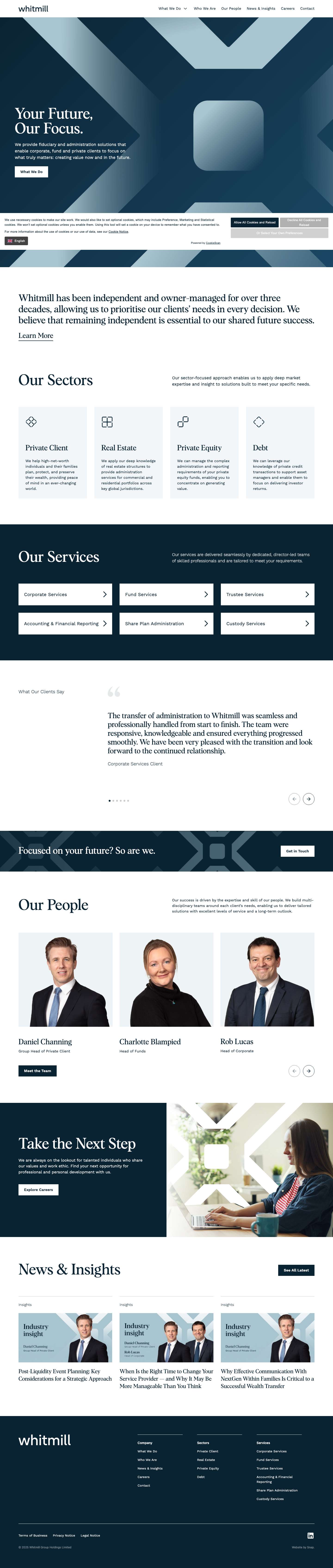 Whitmill - Your Future, Our Focus - Full Screenshot