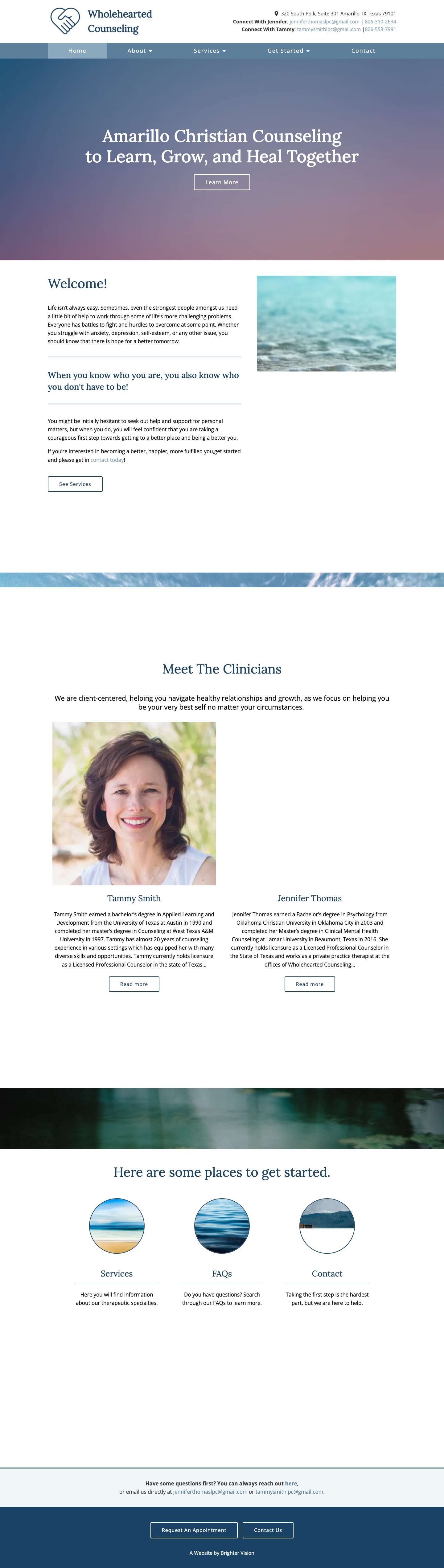 Wholehearted Counseling Services | Amarillo, Texas 79101 - Full Screenshot