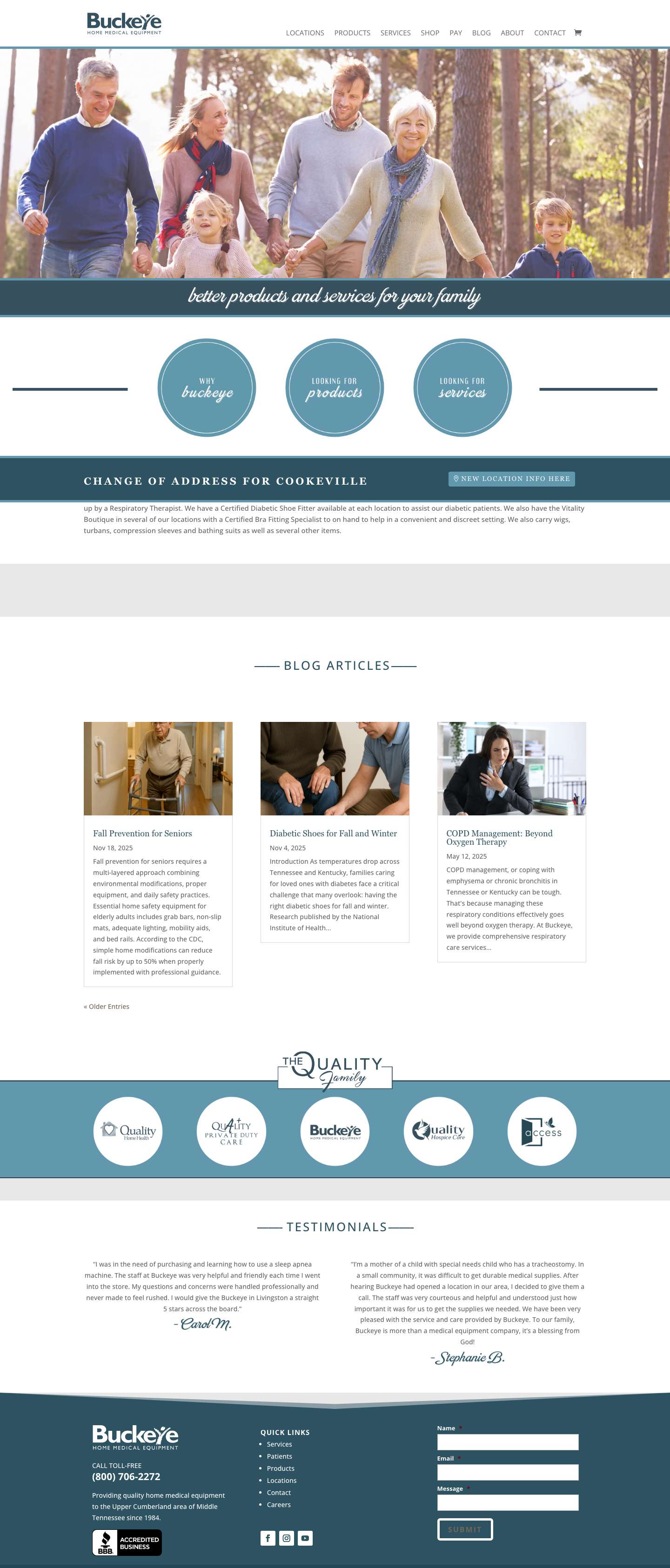 Home - Buckeye Home Medical - Full Screenshot