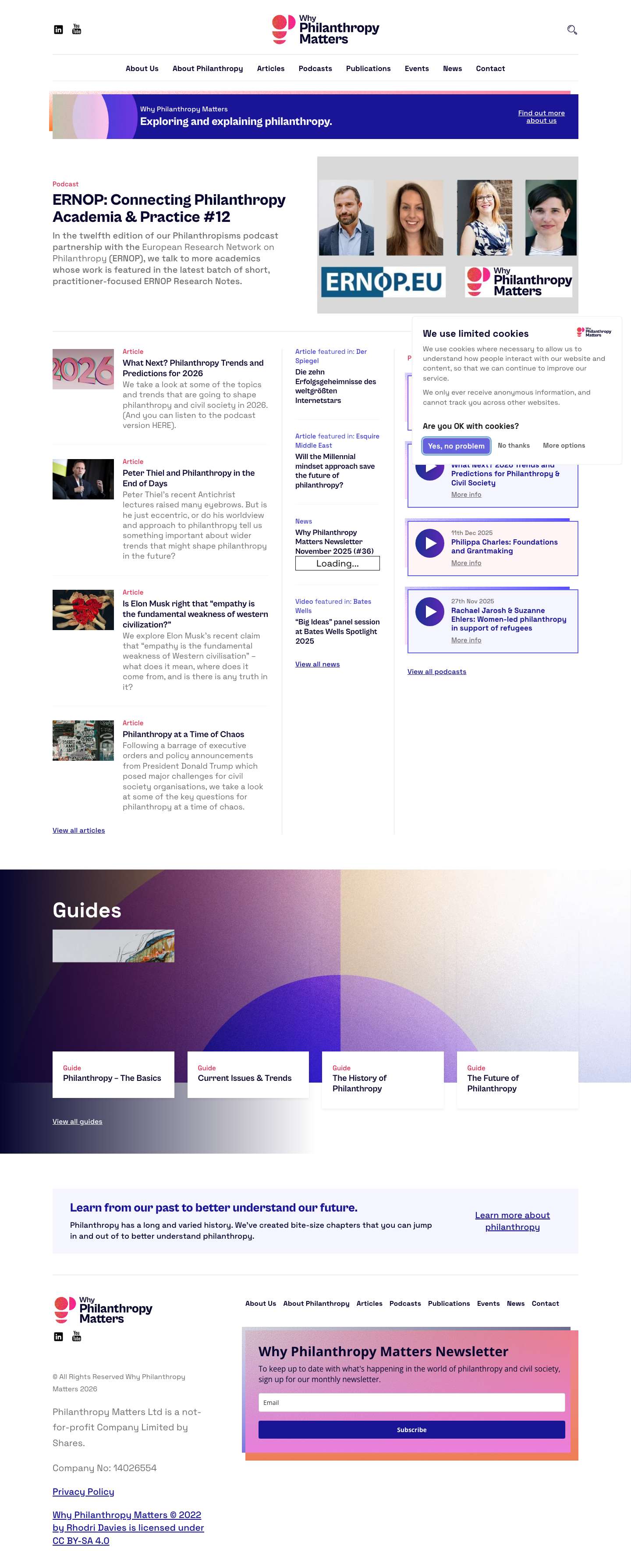 Home - Why Philanthropy Matters - Full Screenshot