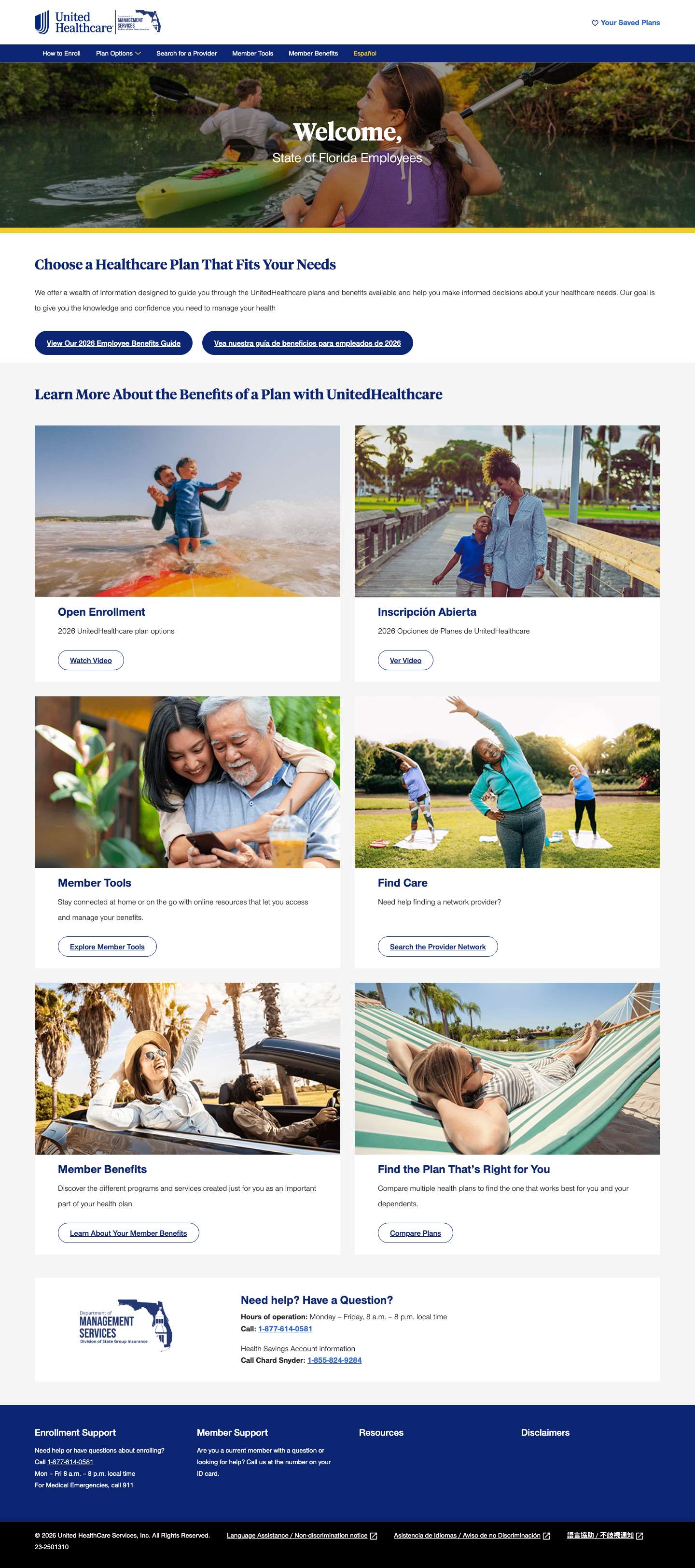 Home Page | Why Uhc Florida - Full Screenshot