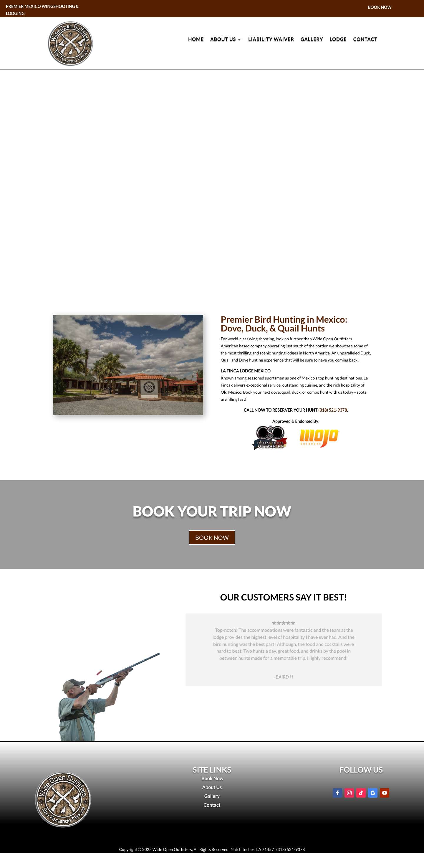 Home - Wide Open Outfitters - Full Screenshot