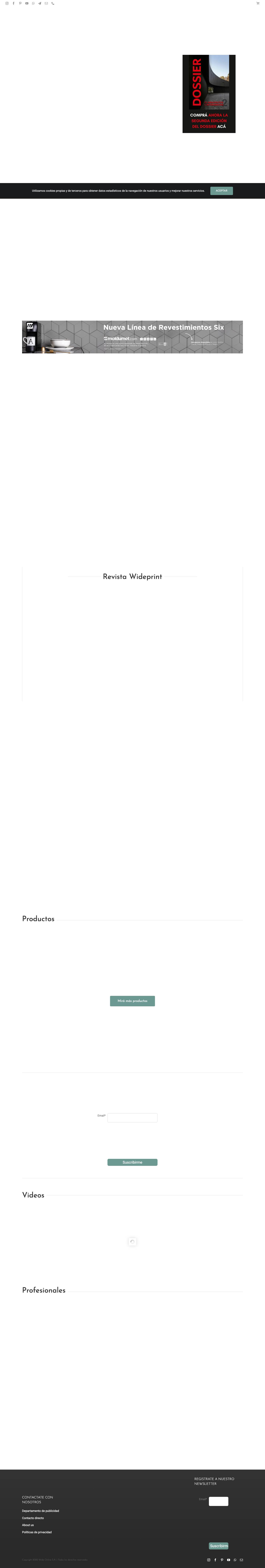 Wideprint » Arquitectura | Interiorismo | Diseño | Arte – Revista y Plataforma de Arquitectura, Interiorismo, Diseño y Arte - Full Screenshot