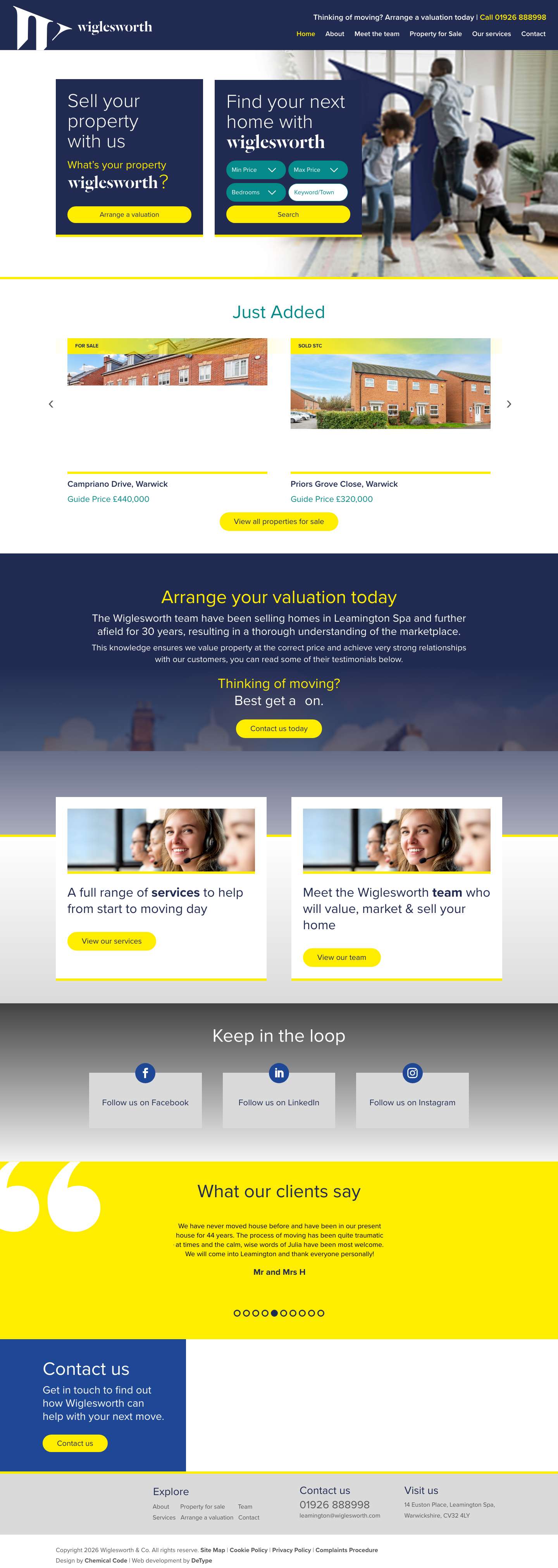 Homepage - Wiglesworth & Co - Full Screenshot
