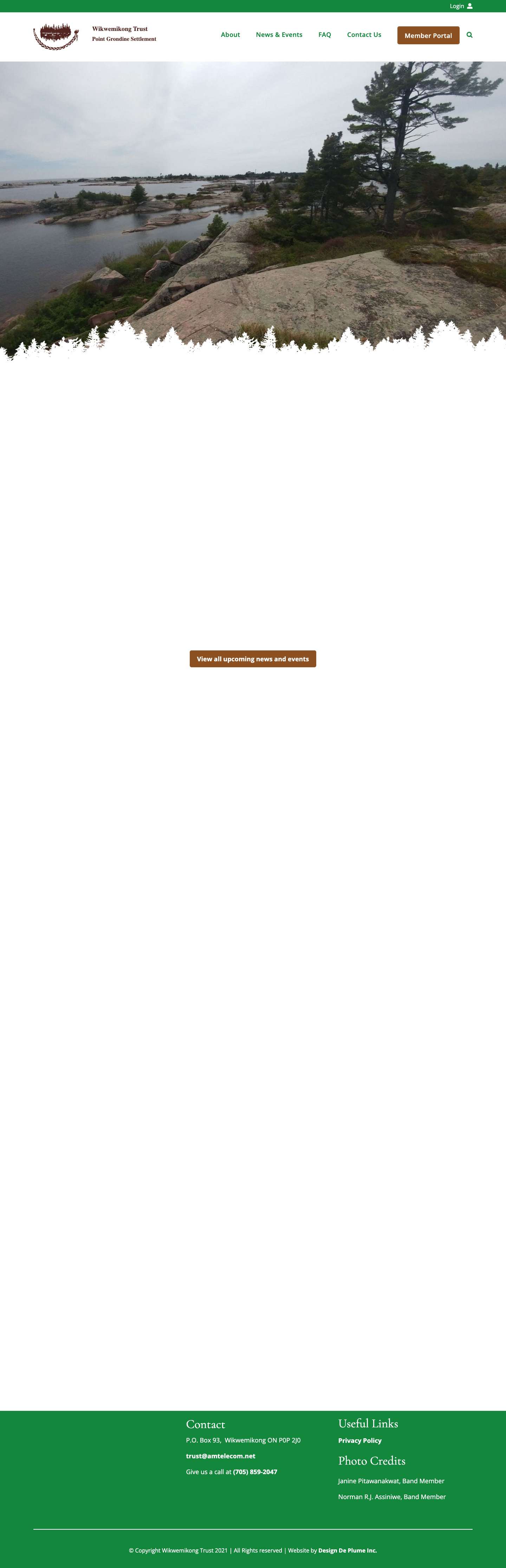 Home - Wikwemikong Trust - Full Screenshot