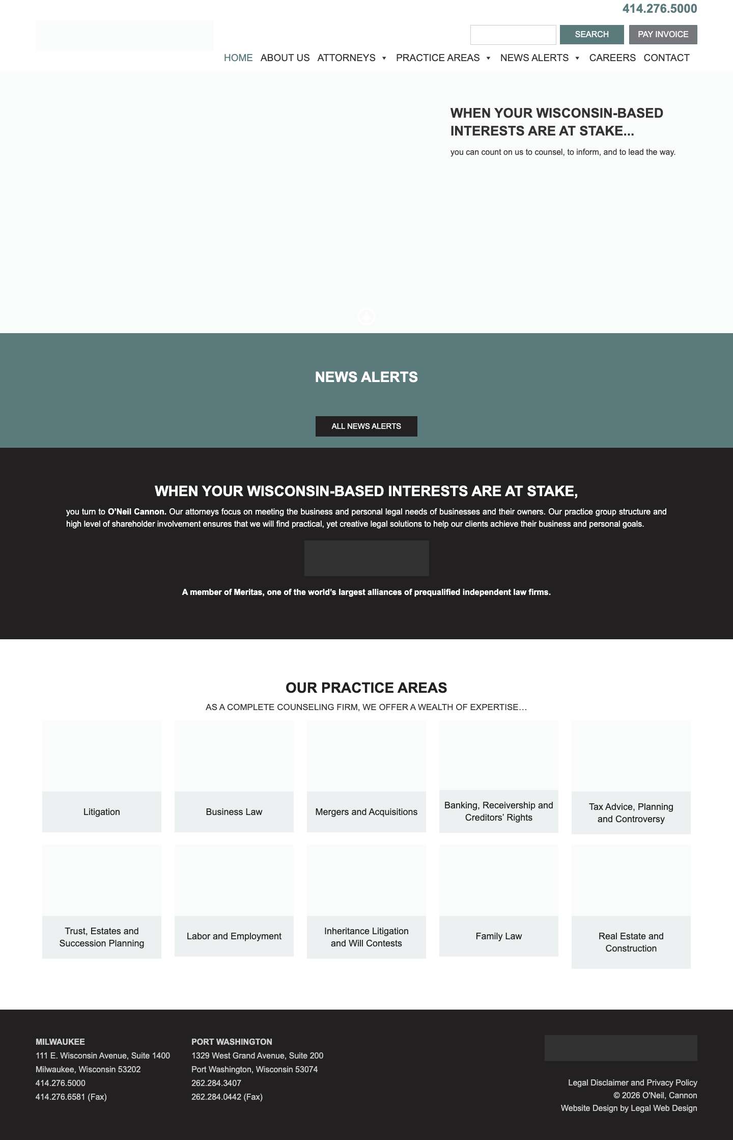 Home - O'Neil Cannon - Full Screenshot