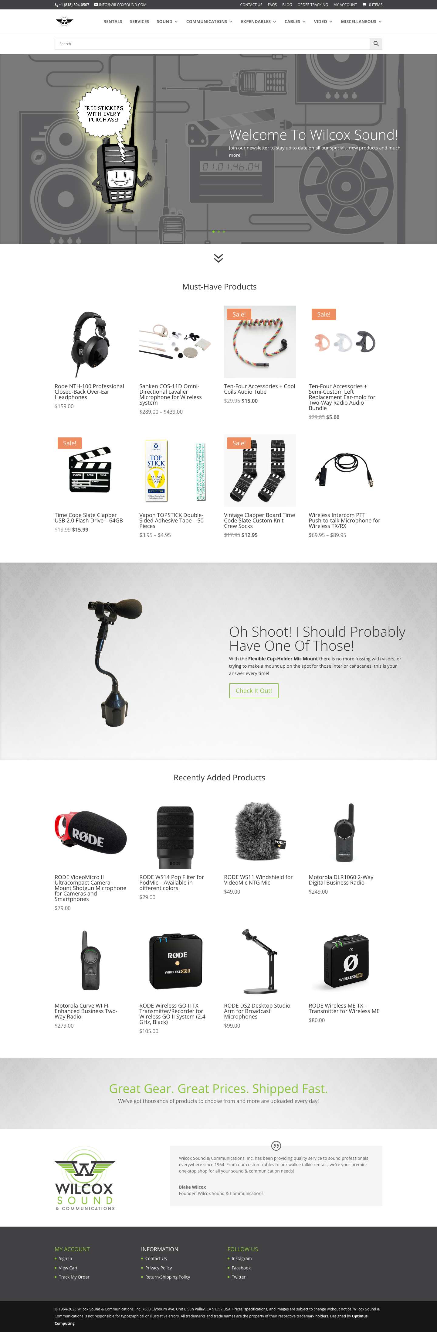 Wilcox Sound and Communications | - Full Screenshot