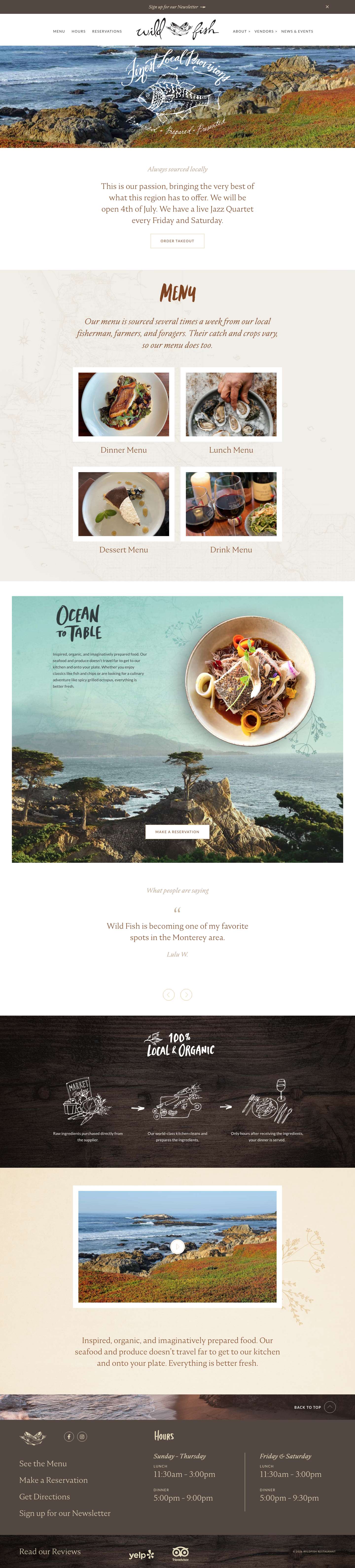 Home - Wild Fish - Full Screenshot