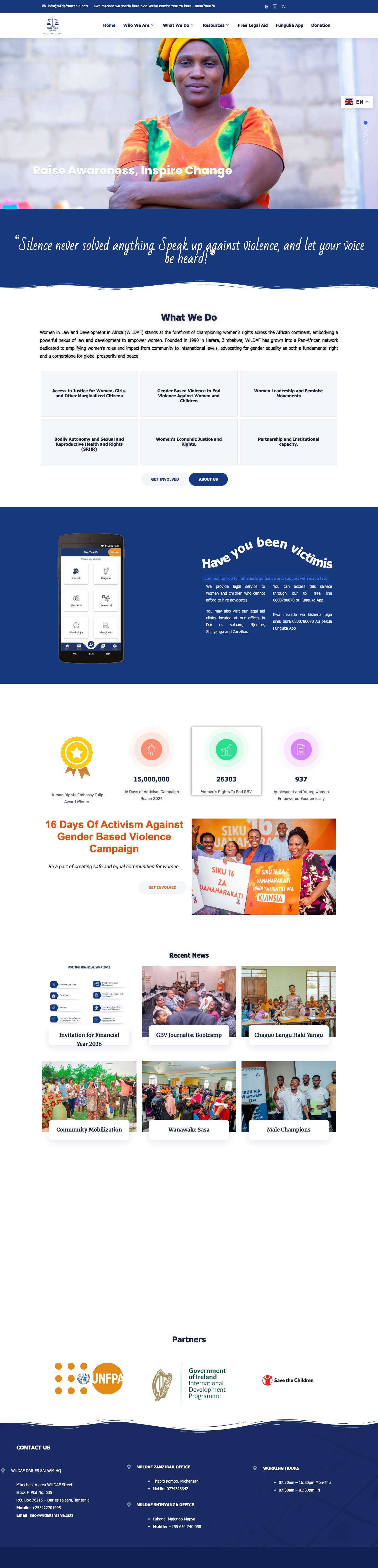 WiLDAF Tanzania - Full Screenshot