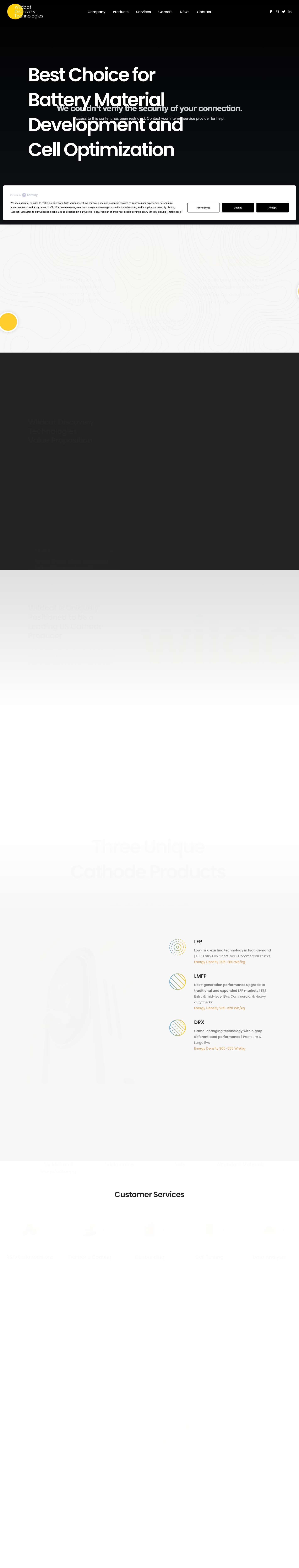 US-made Cathodes High-Performance Producer - Full Screenshot