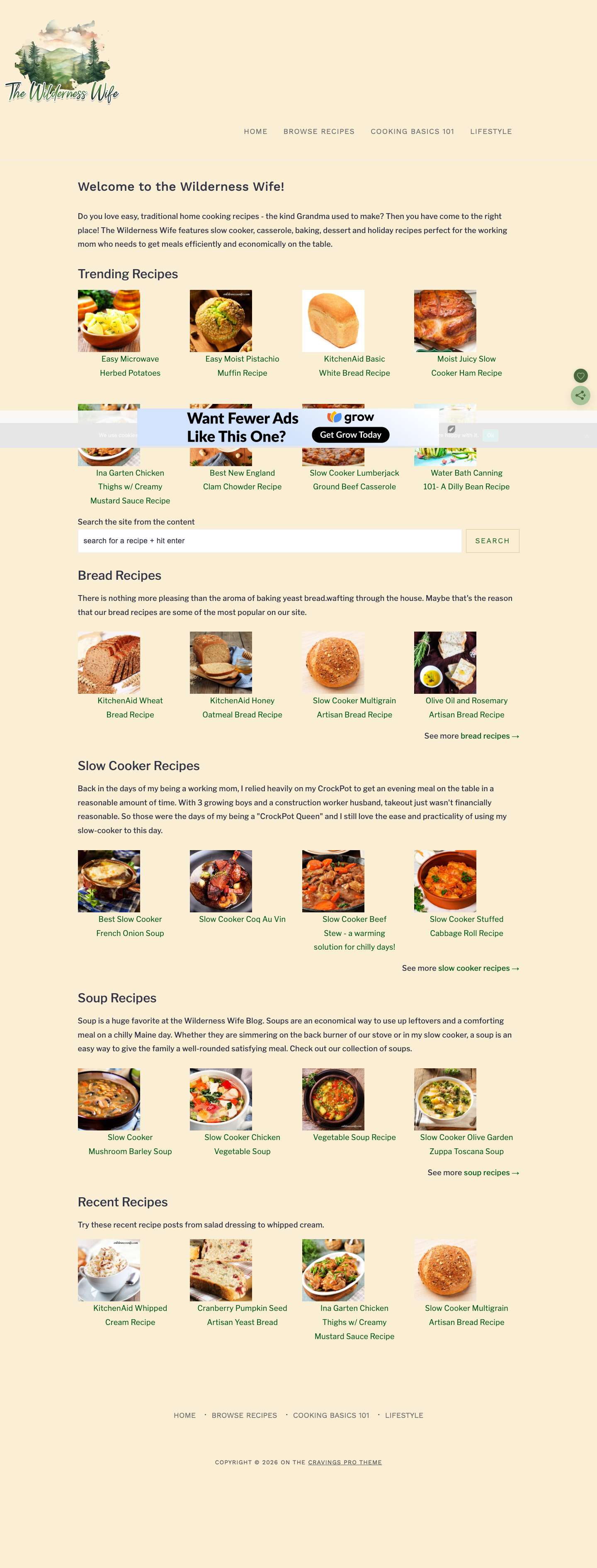 Welcome to the Wilderness Wife! - - Full Screenshot