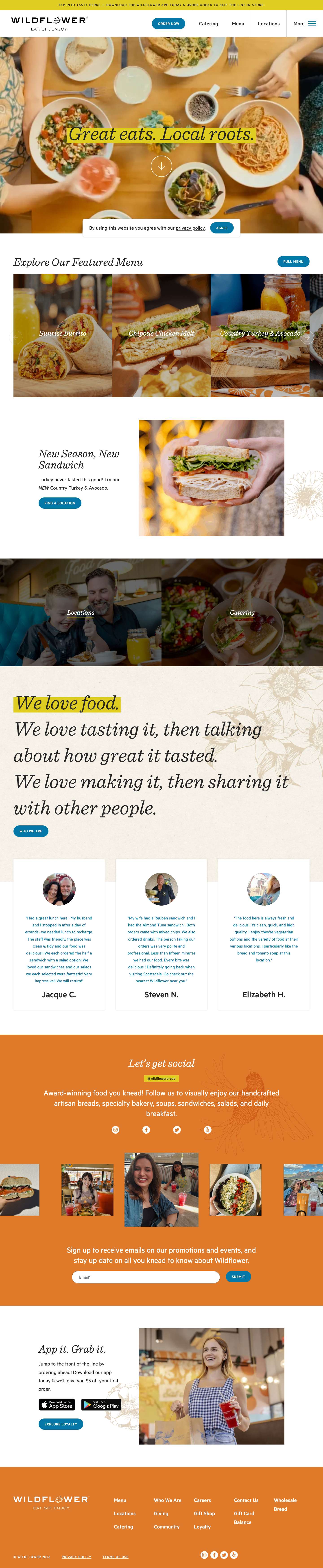 Wildflower | Eat Sip Enjoy - Full Screenshot