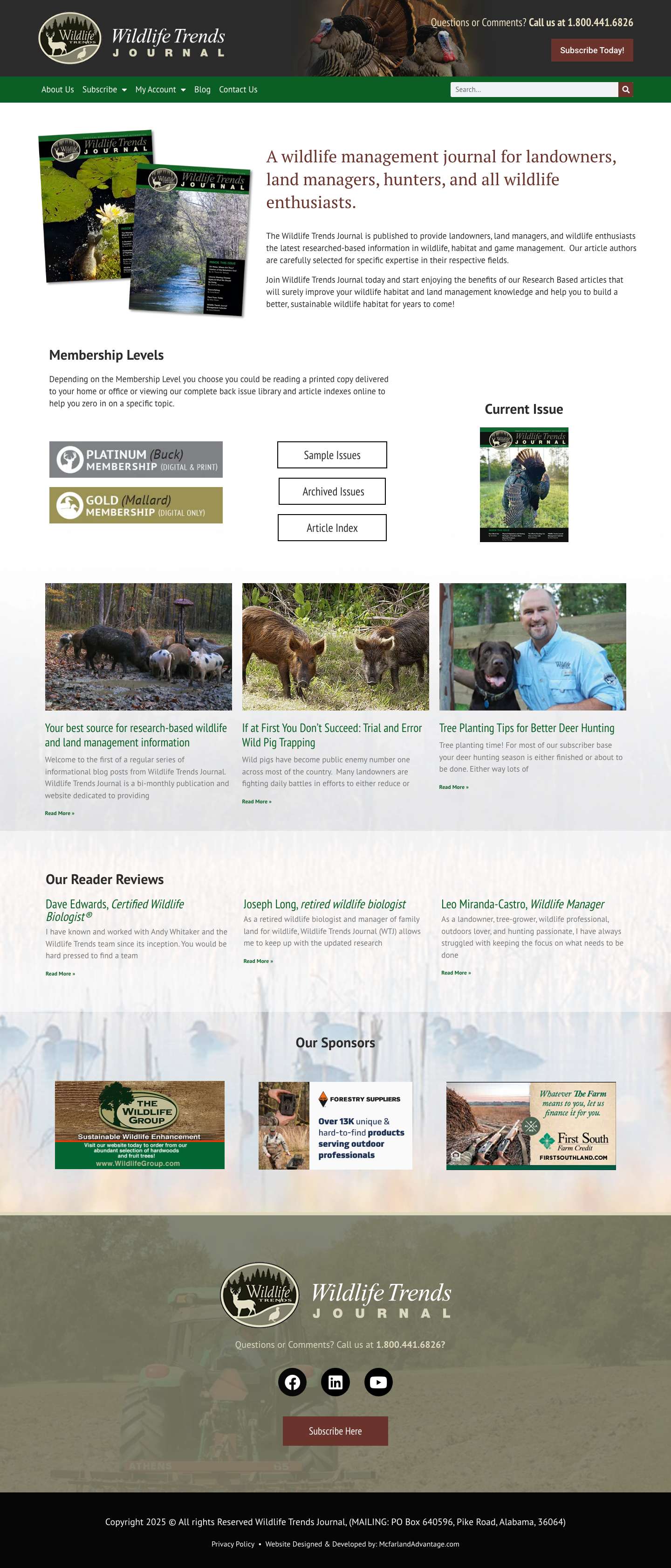 Wildlife Trend Journal – The wildlife management Source - Full Screenshot