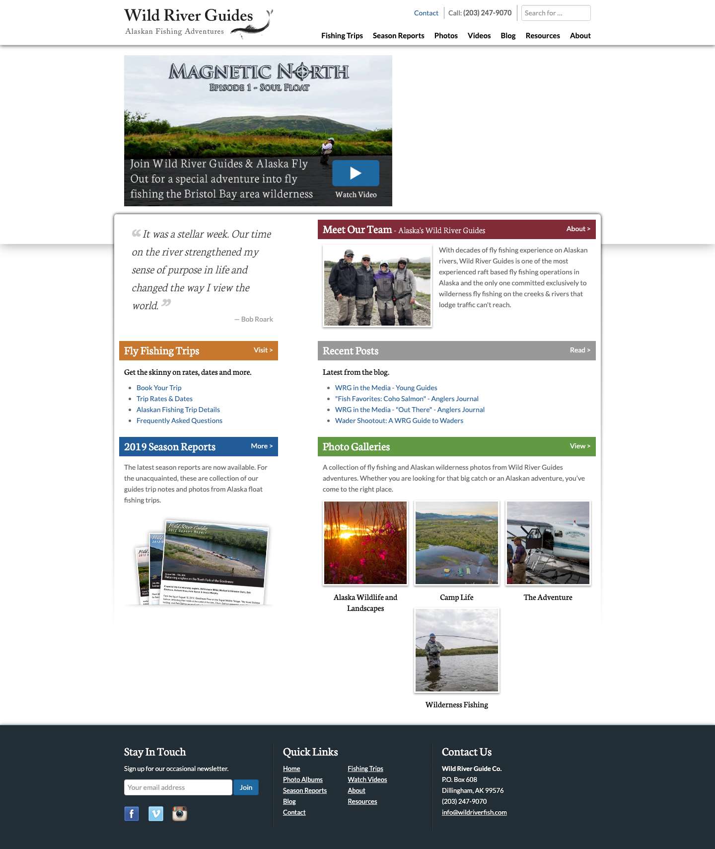 Wild River Guide Co. - Guided Alaska Fly Fishing Adventures - Full Screenshot