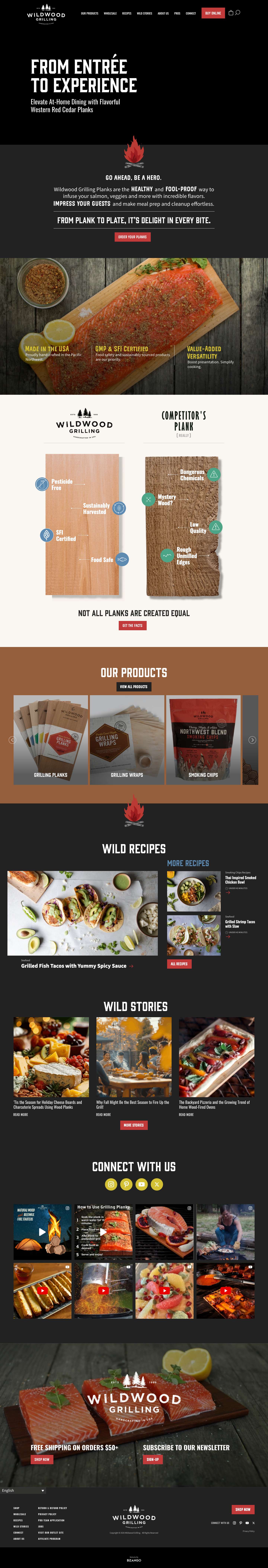 Wildwood Grilling: Premium Wood Products for Flavorful Grilling - Full Screenshot