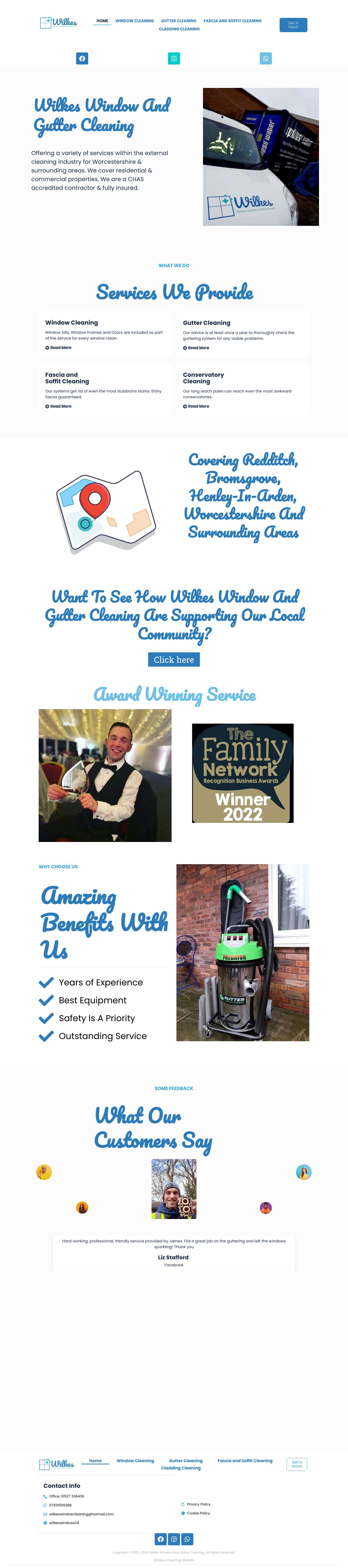 Home | Wilkes Window and Gutter Cleaning - Full Screenshot