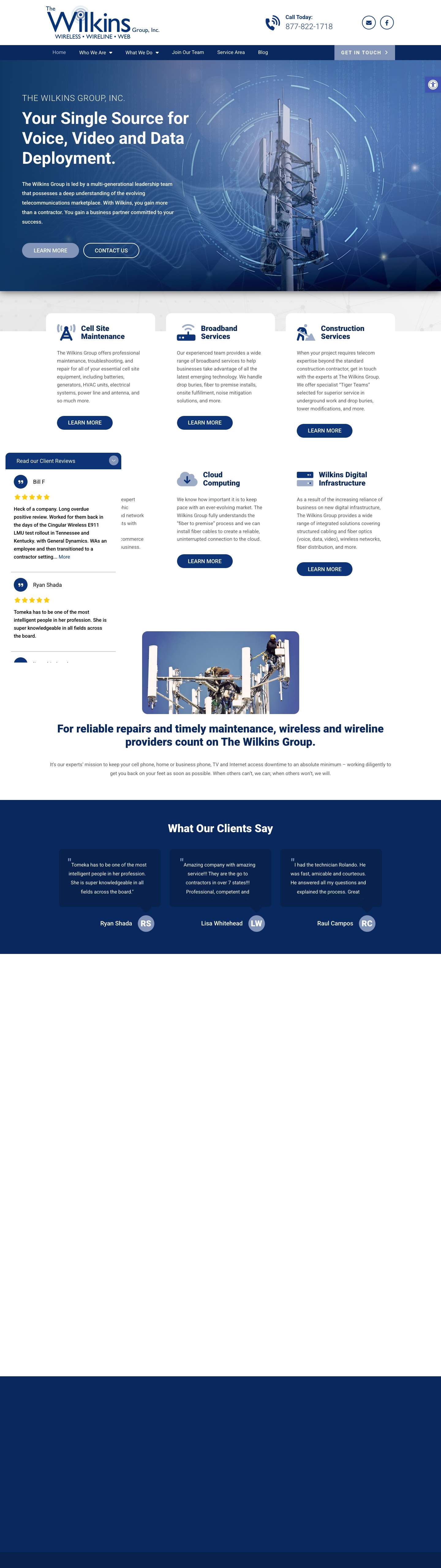 Telecom Equipment Installers Richardson | Telecom Installers | The Wilkins GroupAccessibility ToolsIncrease TextDecrease TextGrayscaleHigh ContrastNegative ContrastLight BackgroundLinks UnderlineReadable FontReset - Full Screenshot