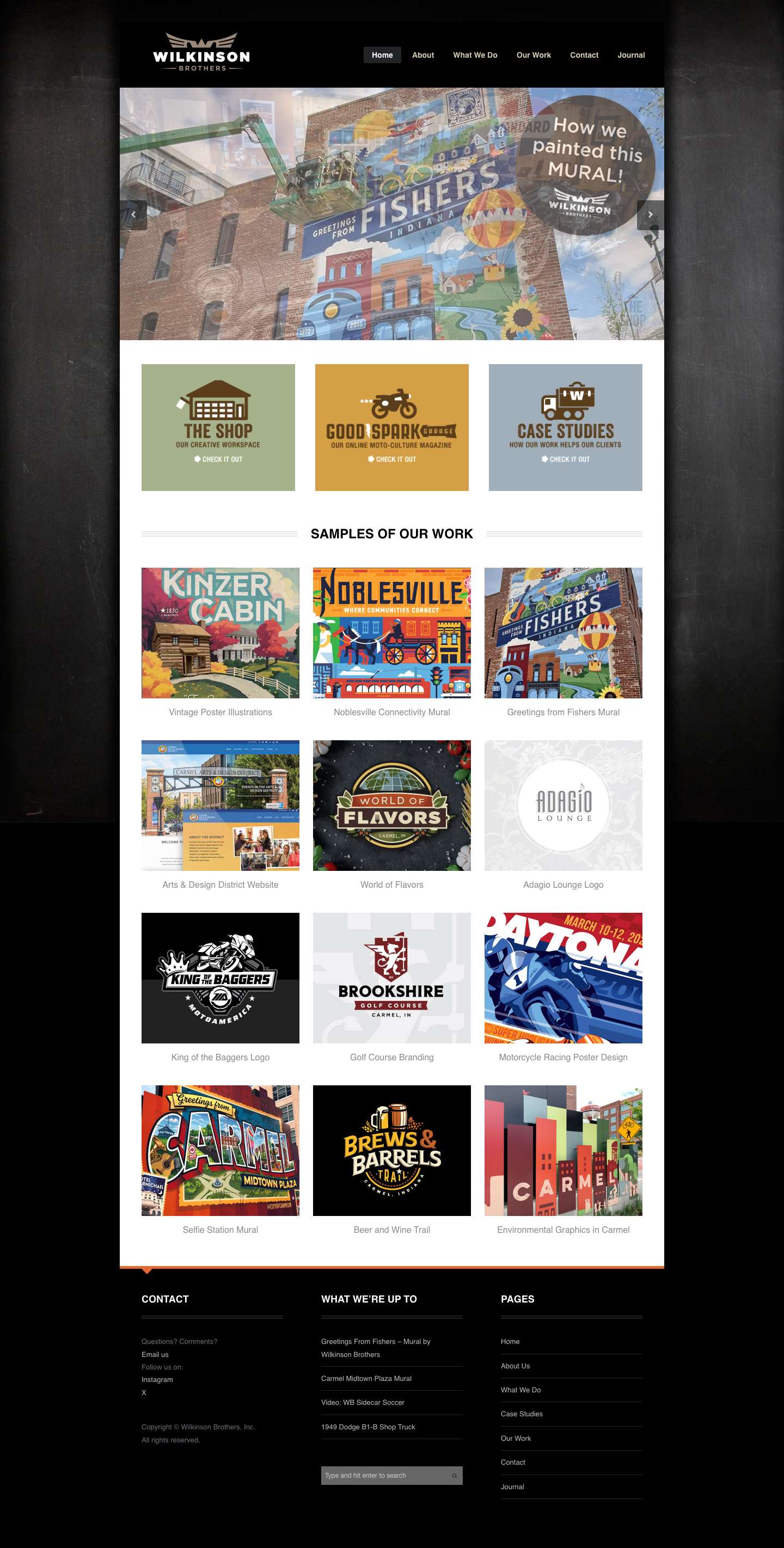 Wilkinson Brothers Graphic Design & Custom Illustration Studio | Indianapolis | Wilkinson Brothers Graphic Design and Illustration - Full Screenshot