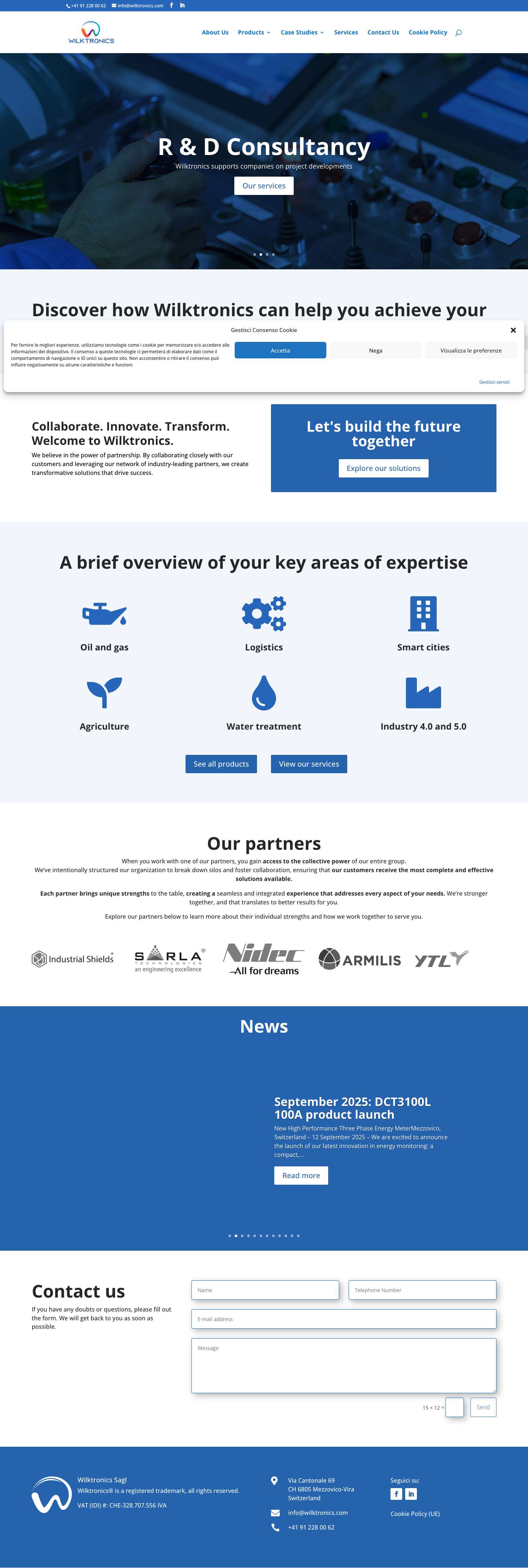 Wilktronics Industrial Automation Solutions - Full Screenshot