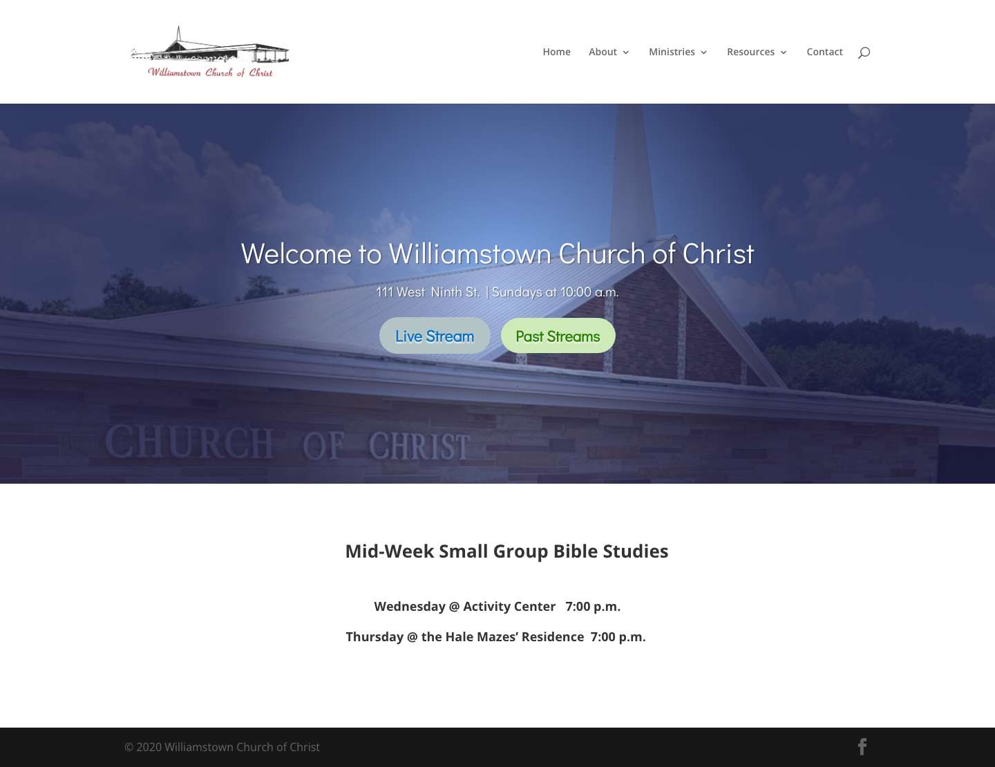 Williamstown Church of Christ | Williamstown Church of Christ - Full Screenshot