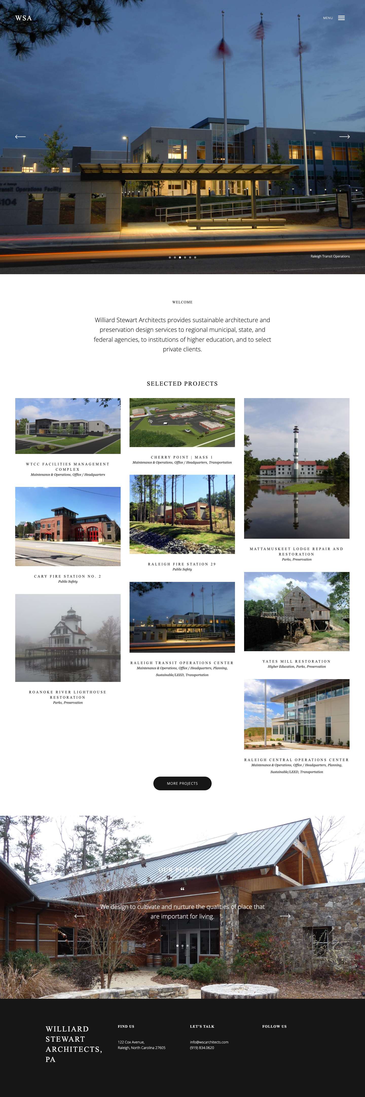 WSA | Williard Stewart Architects - Full Screenshot