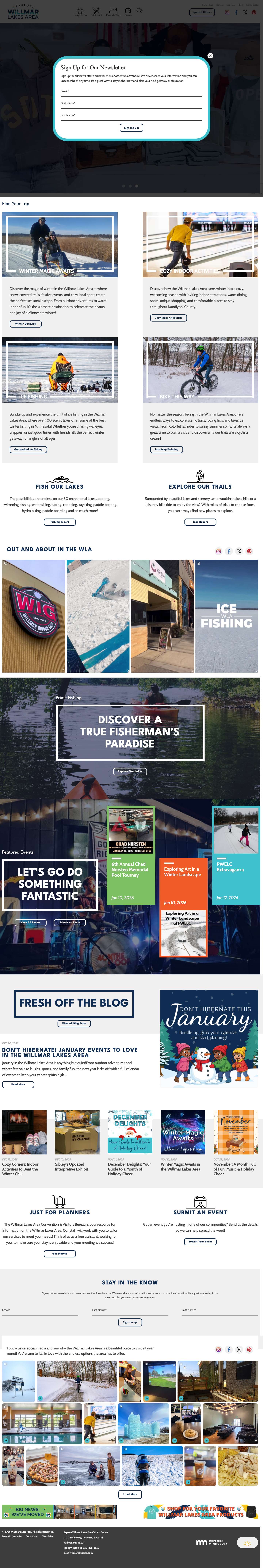 Home - Willmar Lakes Area : Willmar Lakes Area - Full Screenshot