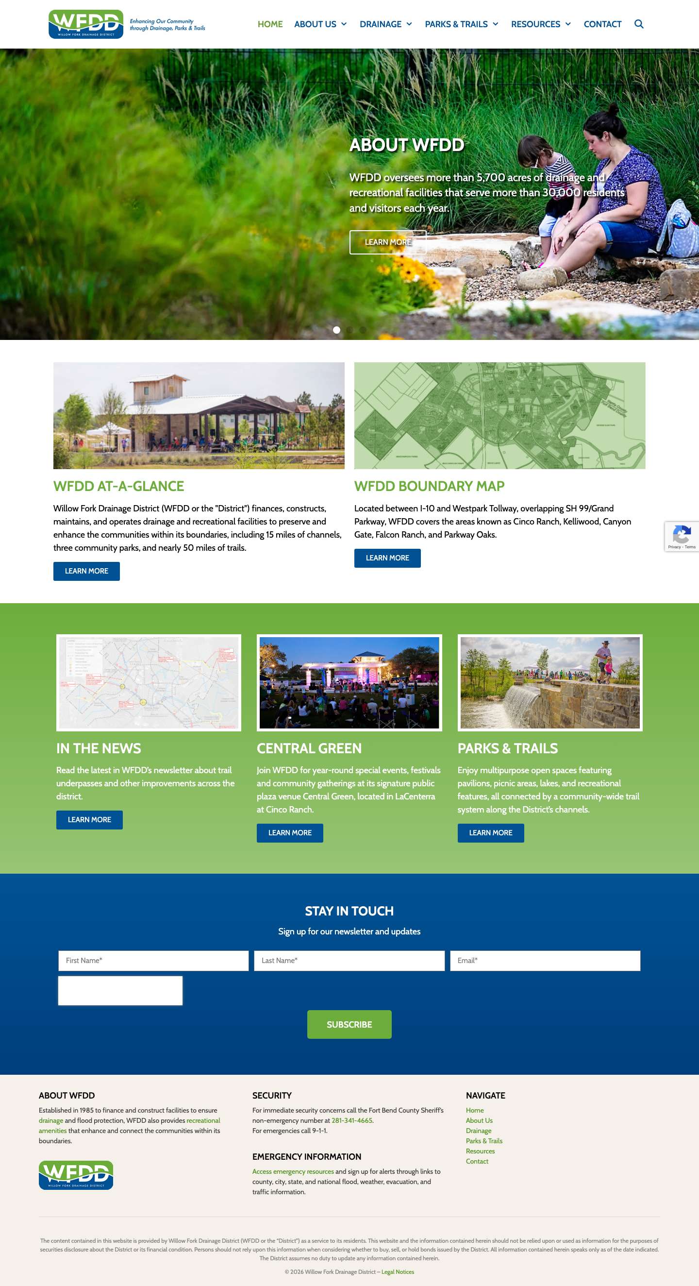 Willow Fork Drainage District - Full Screenshot