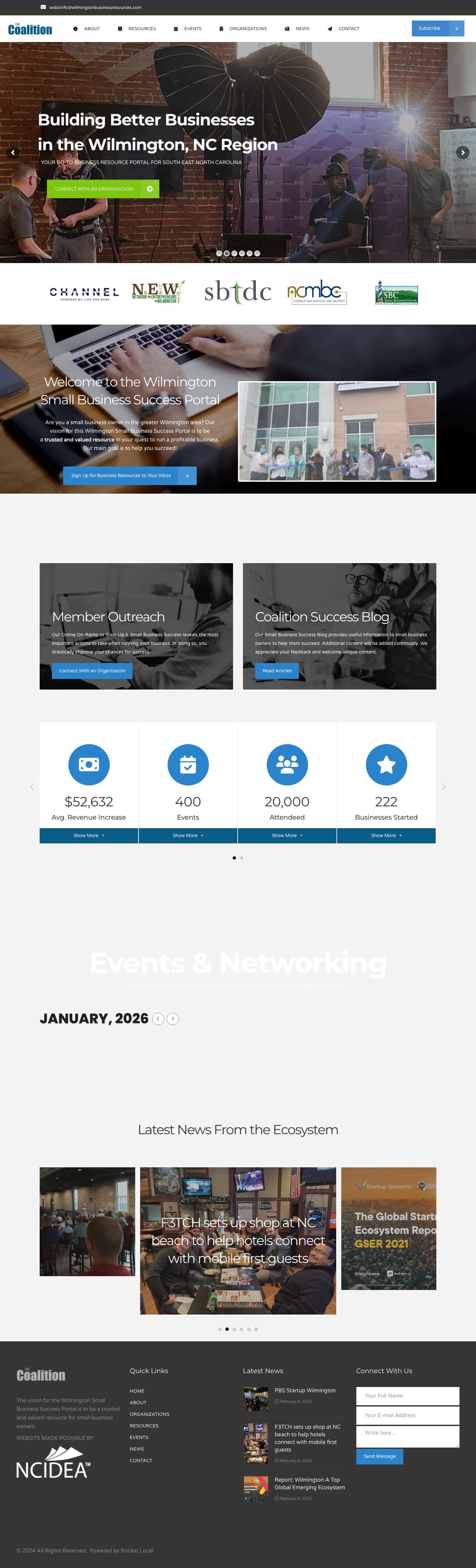 Wilmington Small Business Coalition – Building Better Wilmington Businesses - Full Screenshot