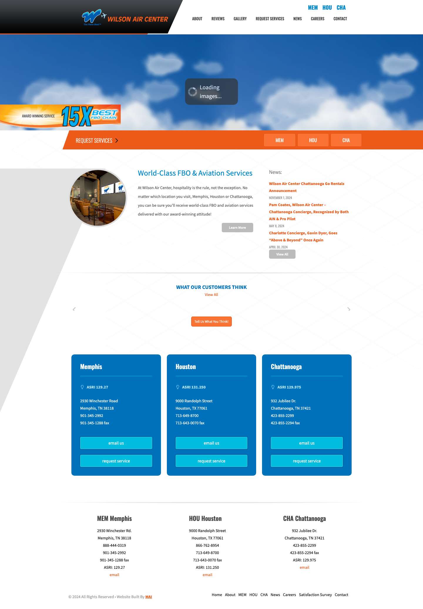 Wilson Air Center - Full Screenshot