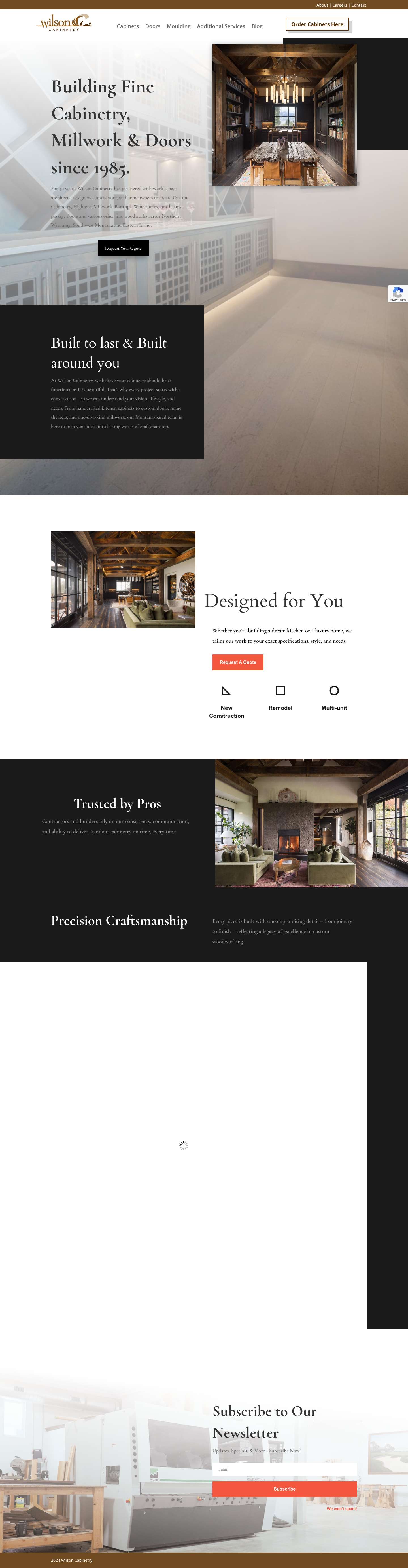 wilsoncabinetry | If you can dream it, we can build it - Full Screenshot