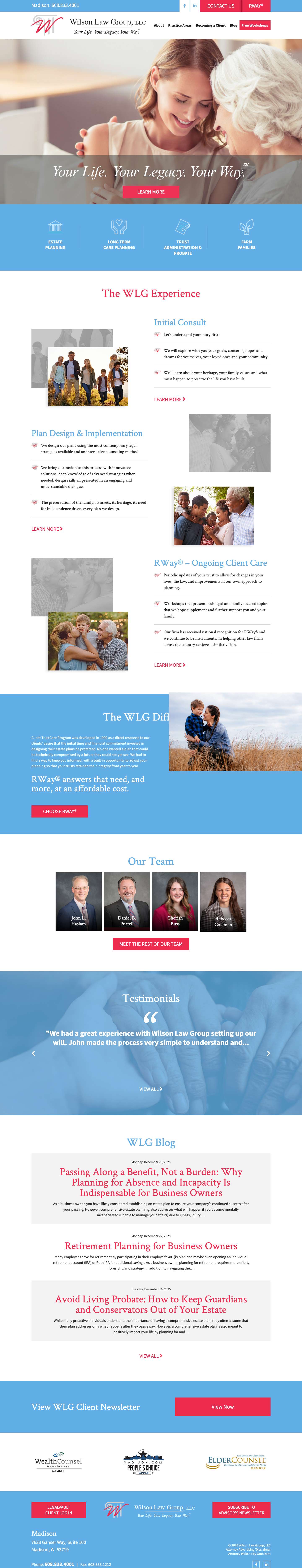 Welcome - Wilson Law Group, LLC - Full Screenshot