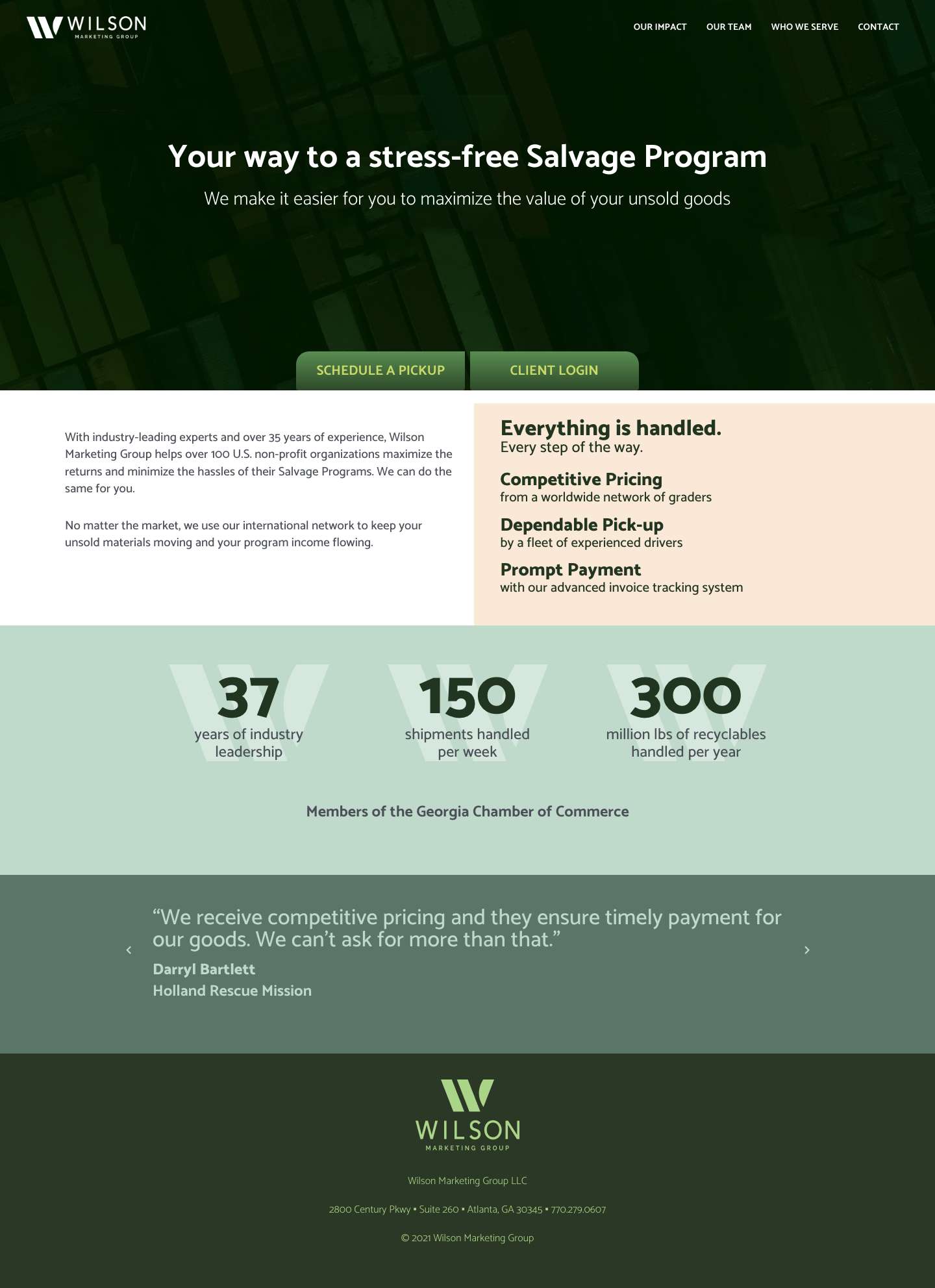 Home - Wilson Marketing - Full Screenshot