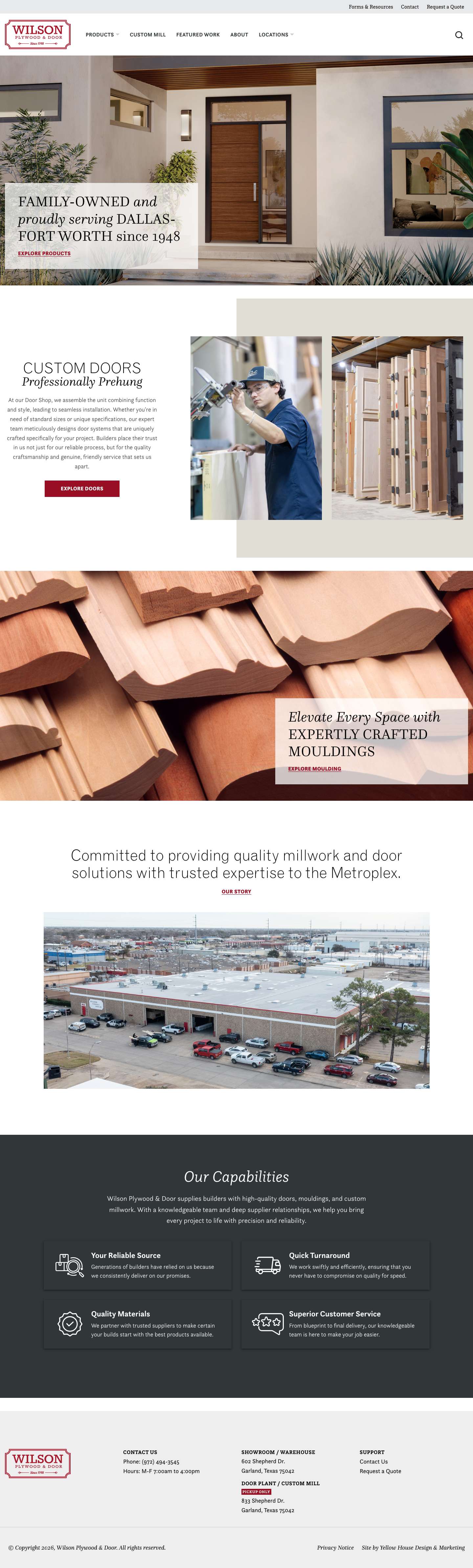 Wilson Plywood & Door - Full Screenshot