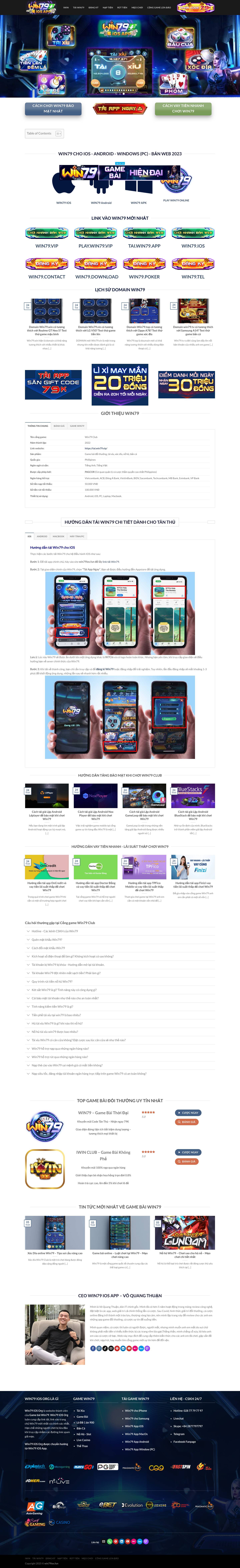 Win79 - Win79 Chuẩn Chính Chủ | Link Tải Win79 Nhận 50K - Full Screenshot