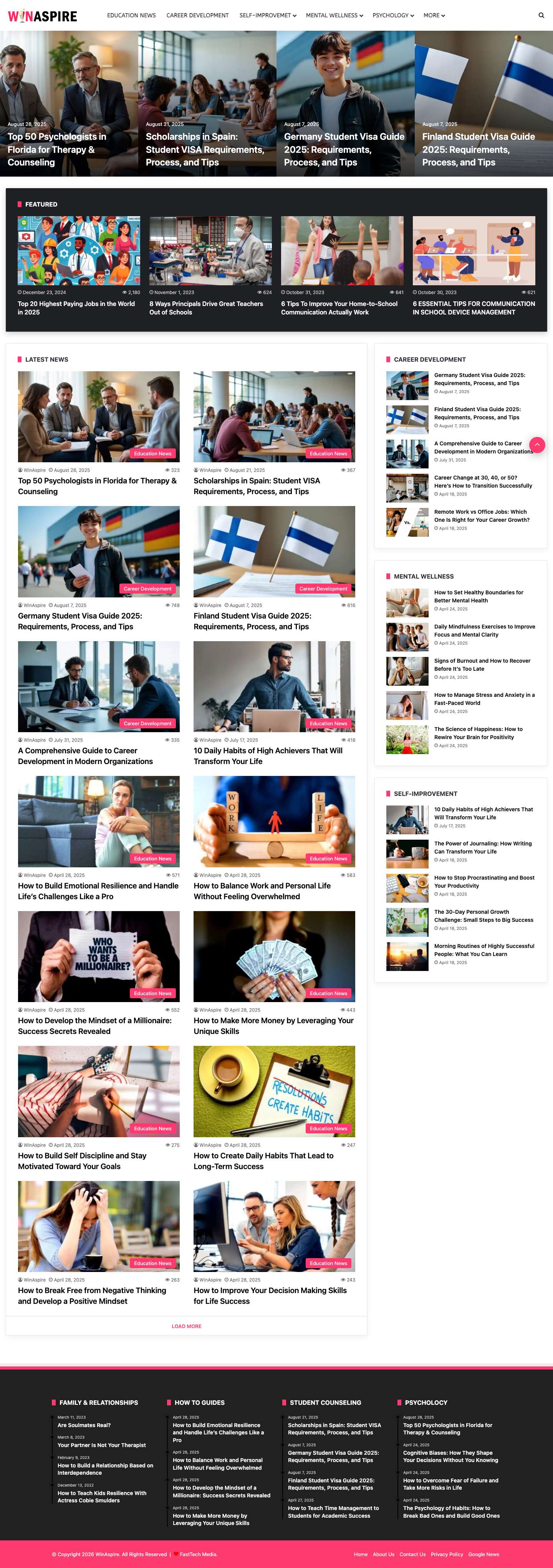 WinAspire - Inspiration to Bright Future - Full Screenshot