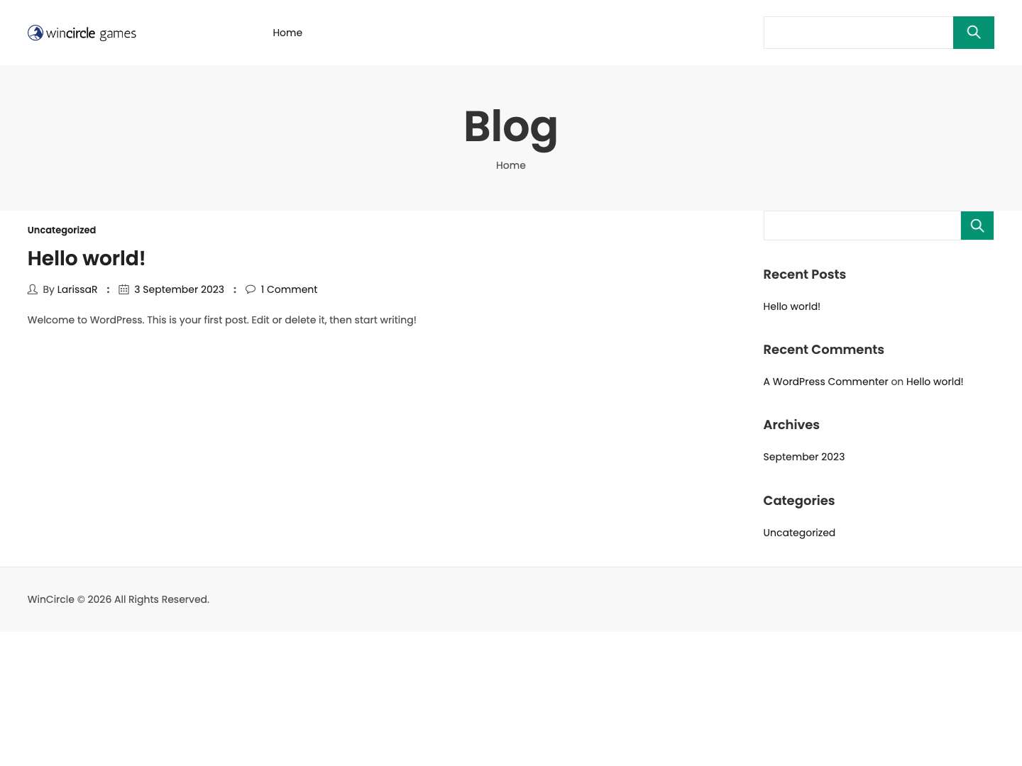 WinCircle Games - Full Screenshot