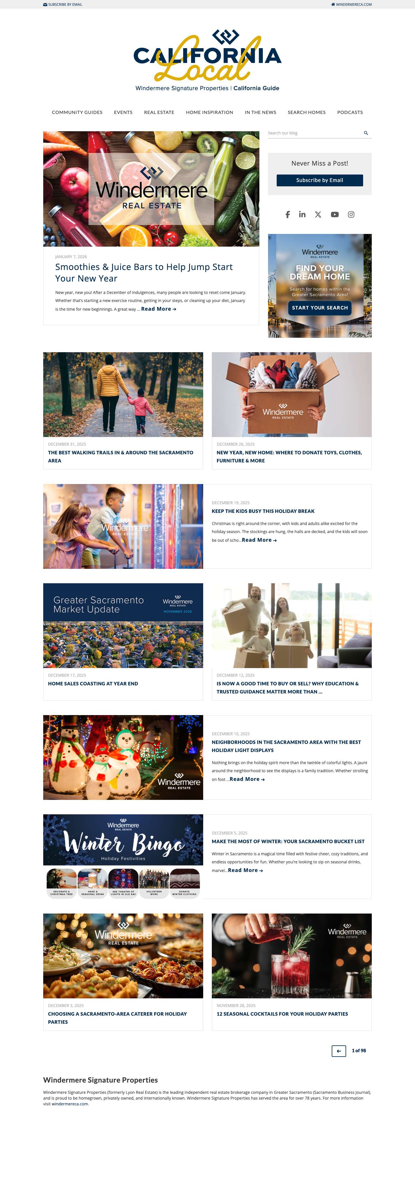 Sacramento Real Estate - - Full Screenshot