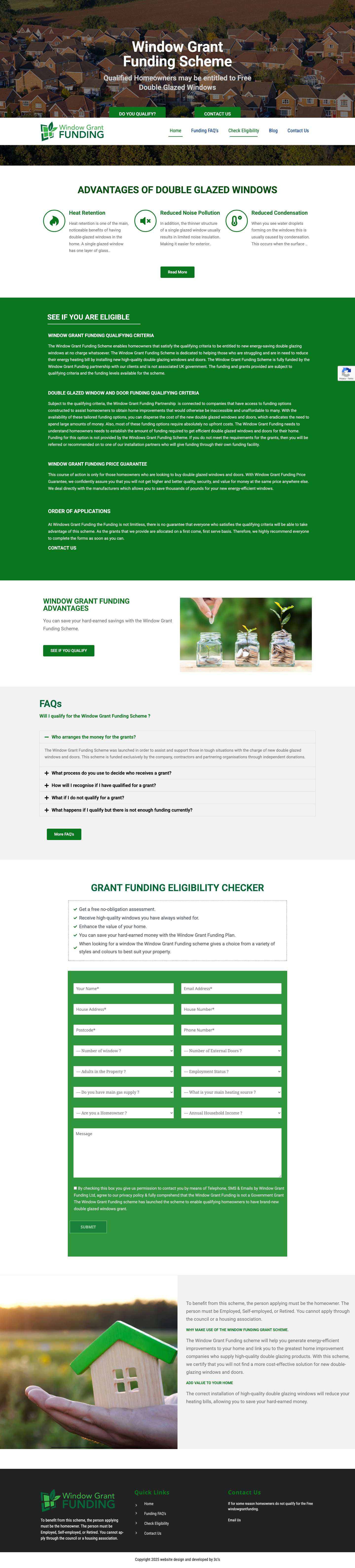 Home - Grant & Funding Scheme |Free Window and Door Grants - Full Screenshot
