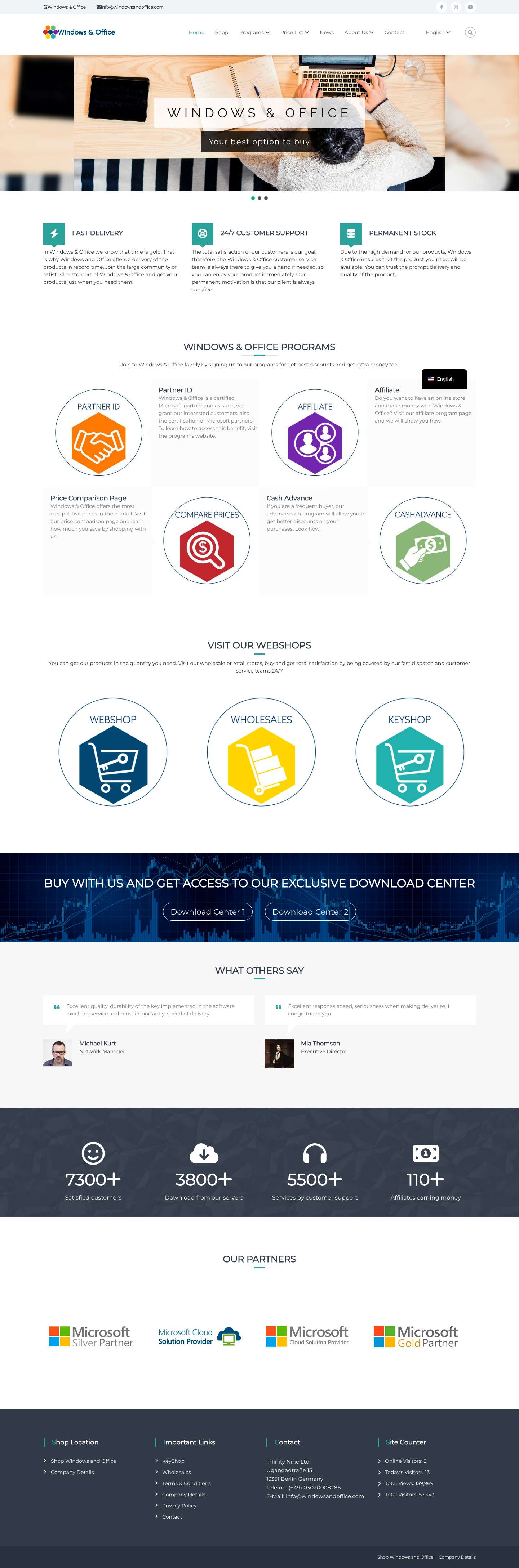 Windows & Office – Software activation keys - Full Screenshot