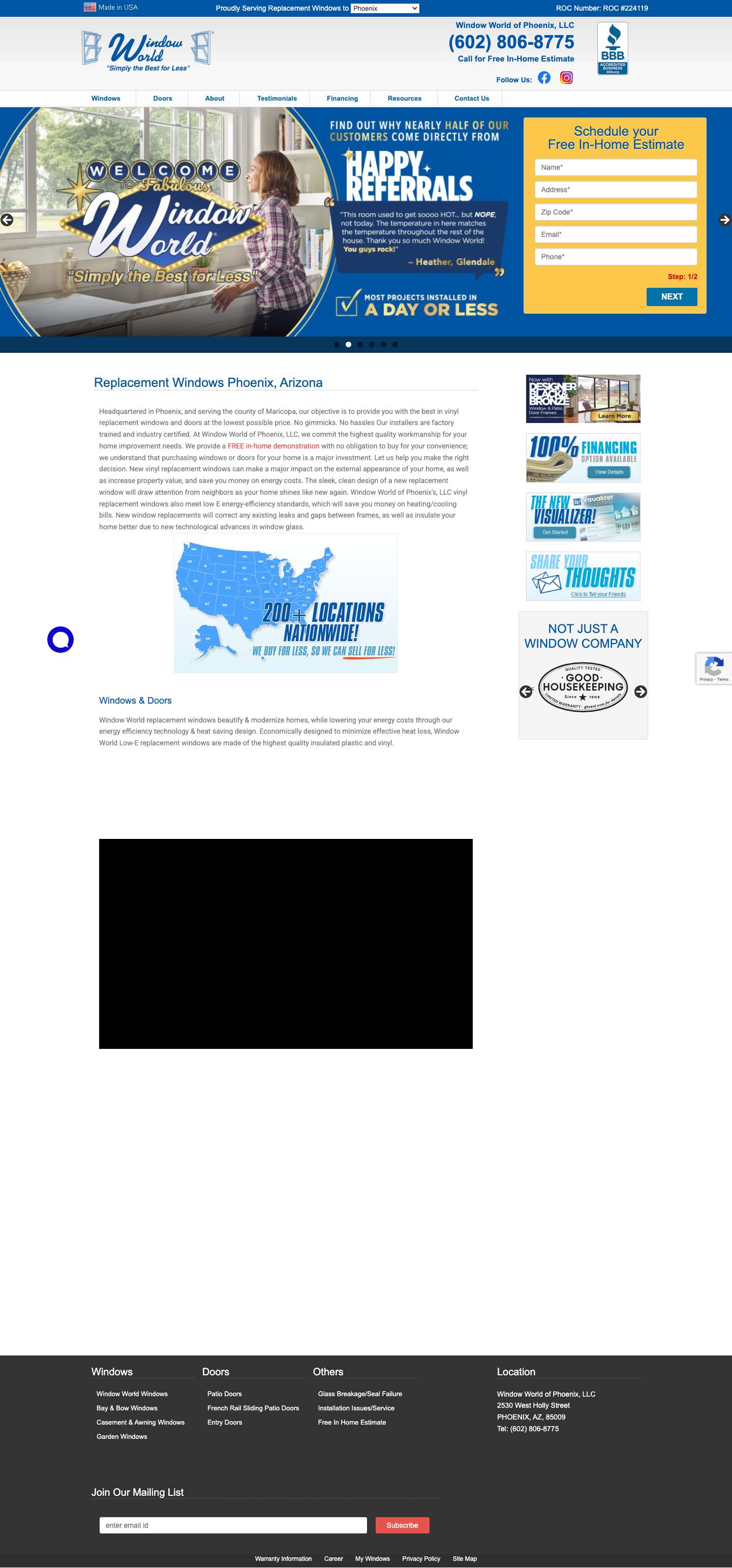 Window Replacement Phoenix – Window World of Phoenix - Full Screenshot