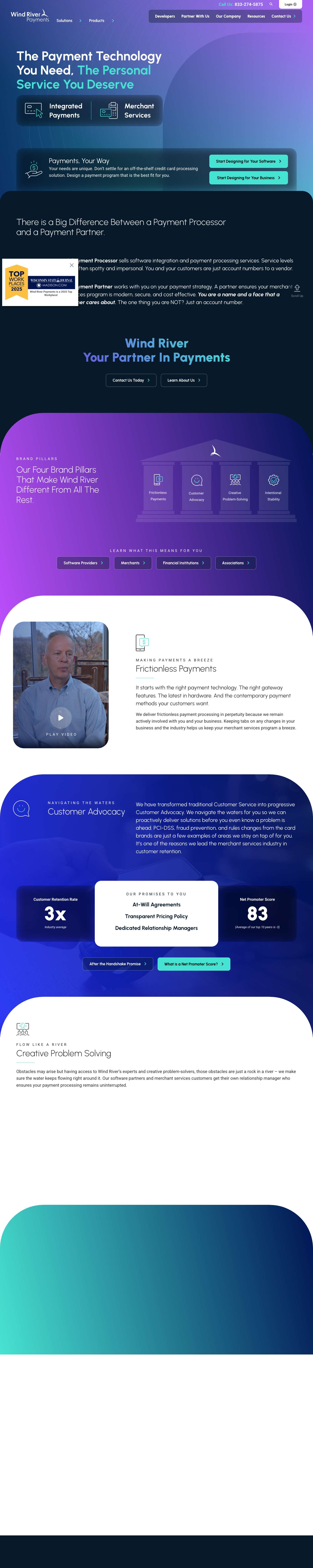 Embedded Payments Your Way for Software and Merchants. - Full Screenshot