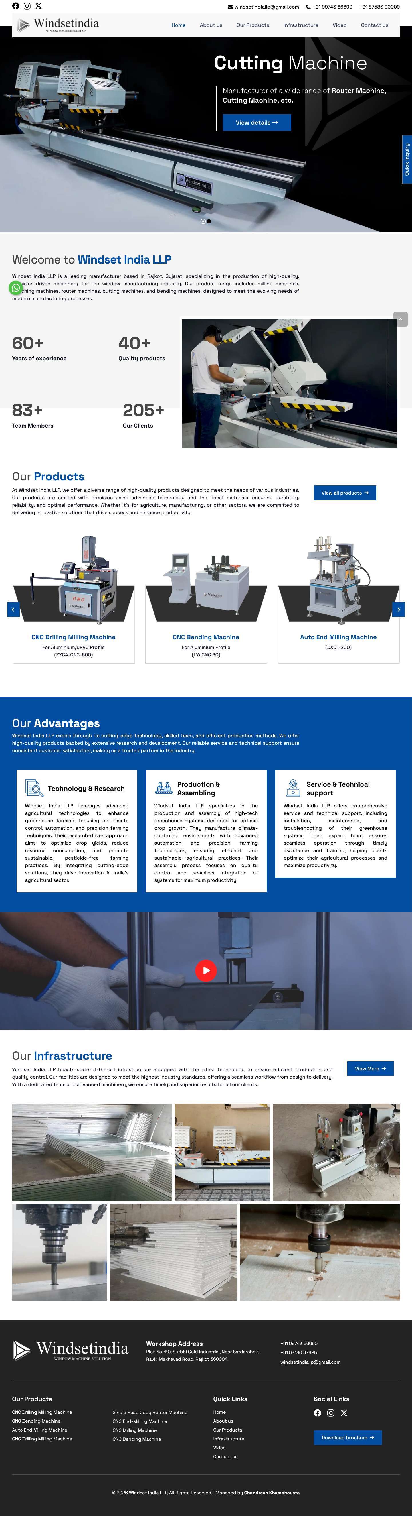 Windset India LLP – Window Machine Solution - Full Screenshot