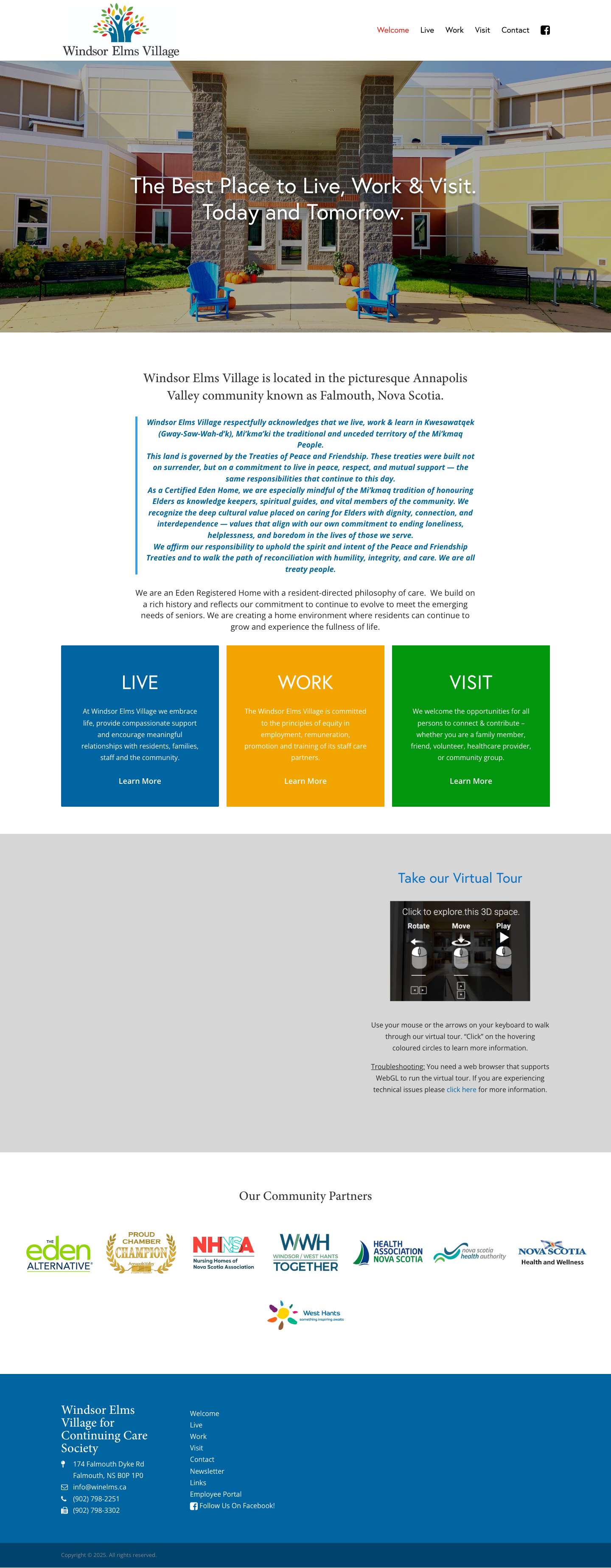 Home - Windsor Elms Village - Full Screenshot