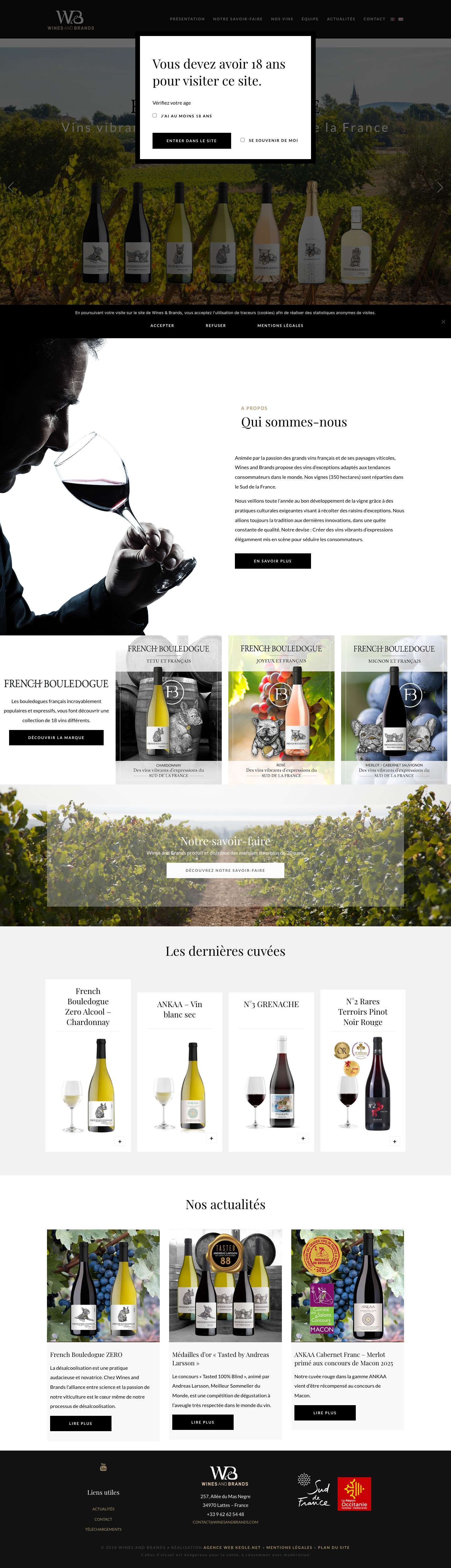 Wines and Brands - Full Screenshot