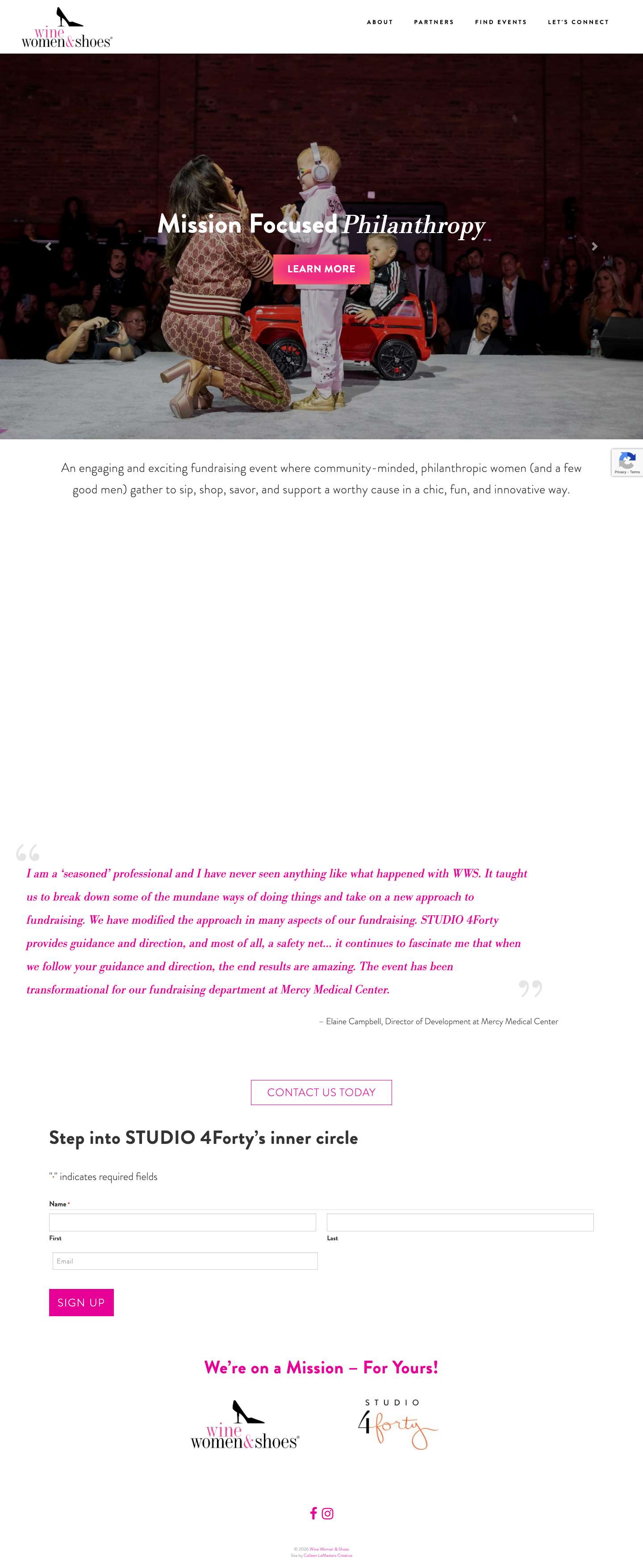 Home - Wine Women & Shoes - Full Screenshot