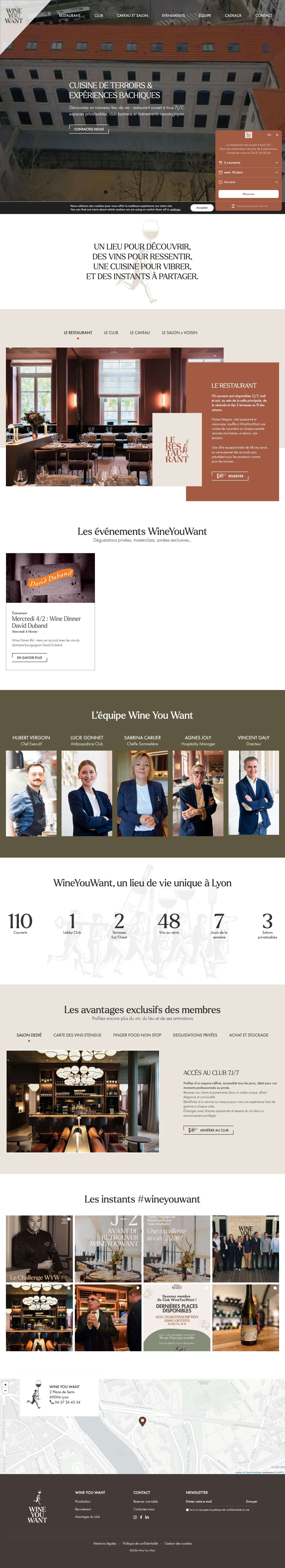 WineYouWant - Cuisine de terroirs & expériences bachiques Lyon - Full Screenshot