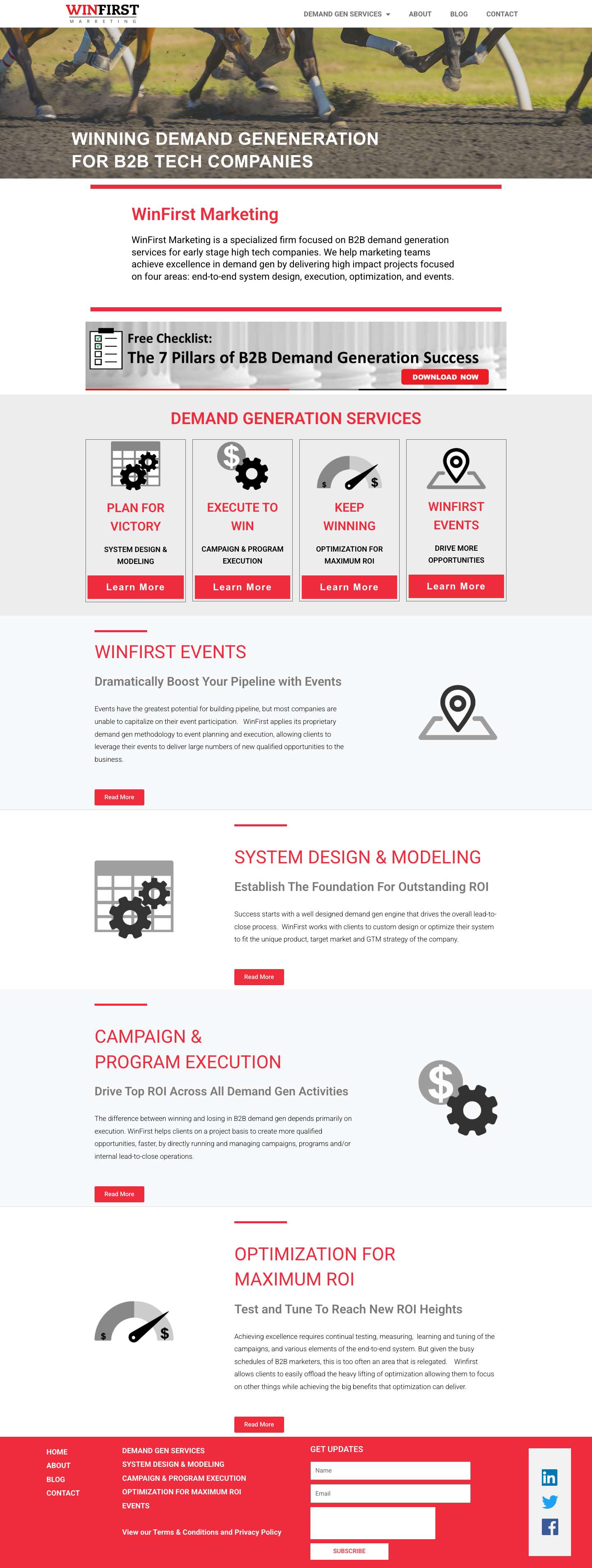 WinFirst Marketing – High Impact B2B Demand Generation Services - Full Screenshot
